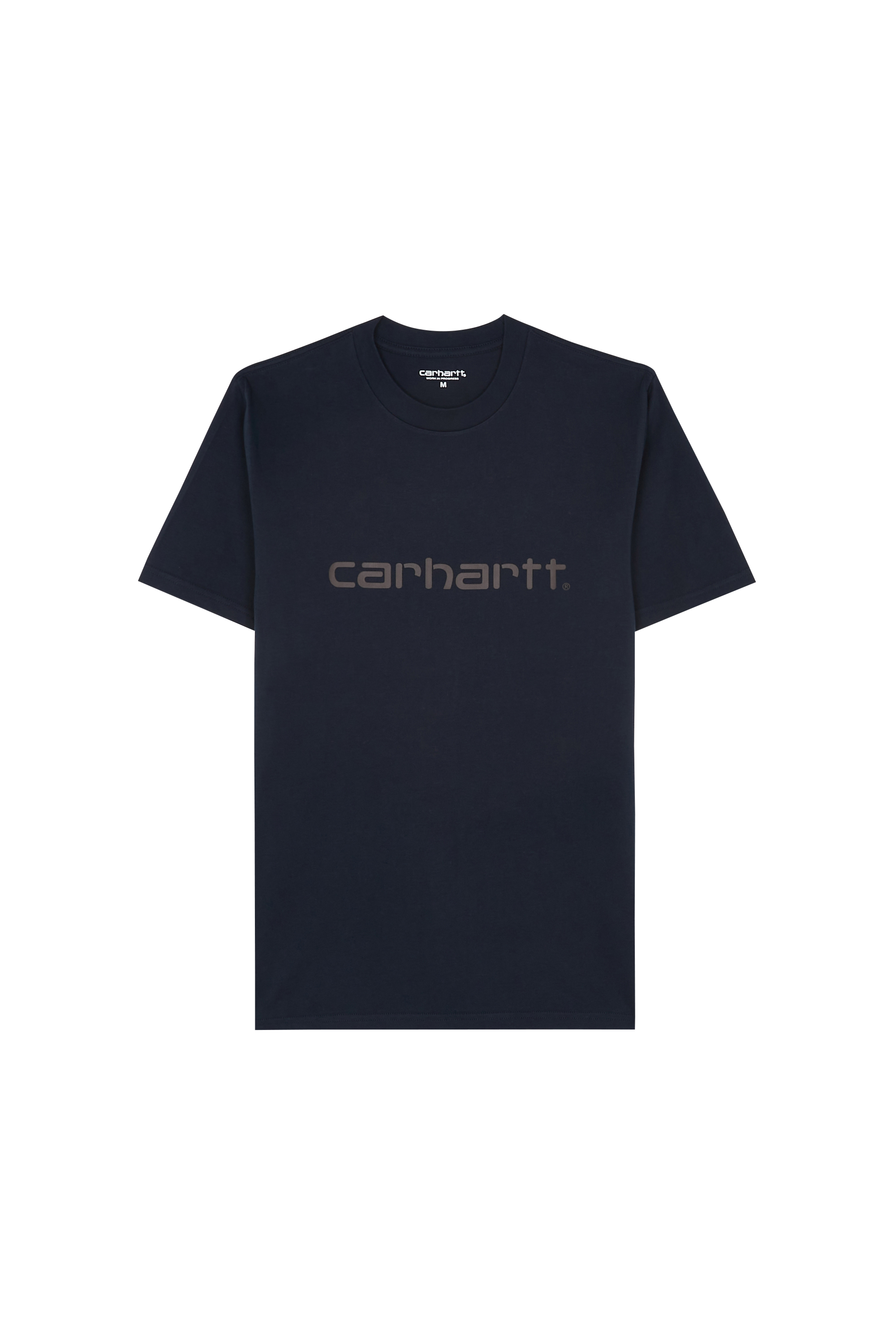 Regular-fit round-neck cotton T-shirt Blue
