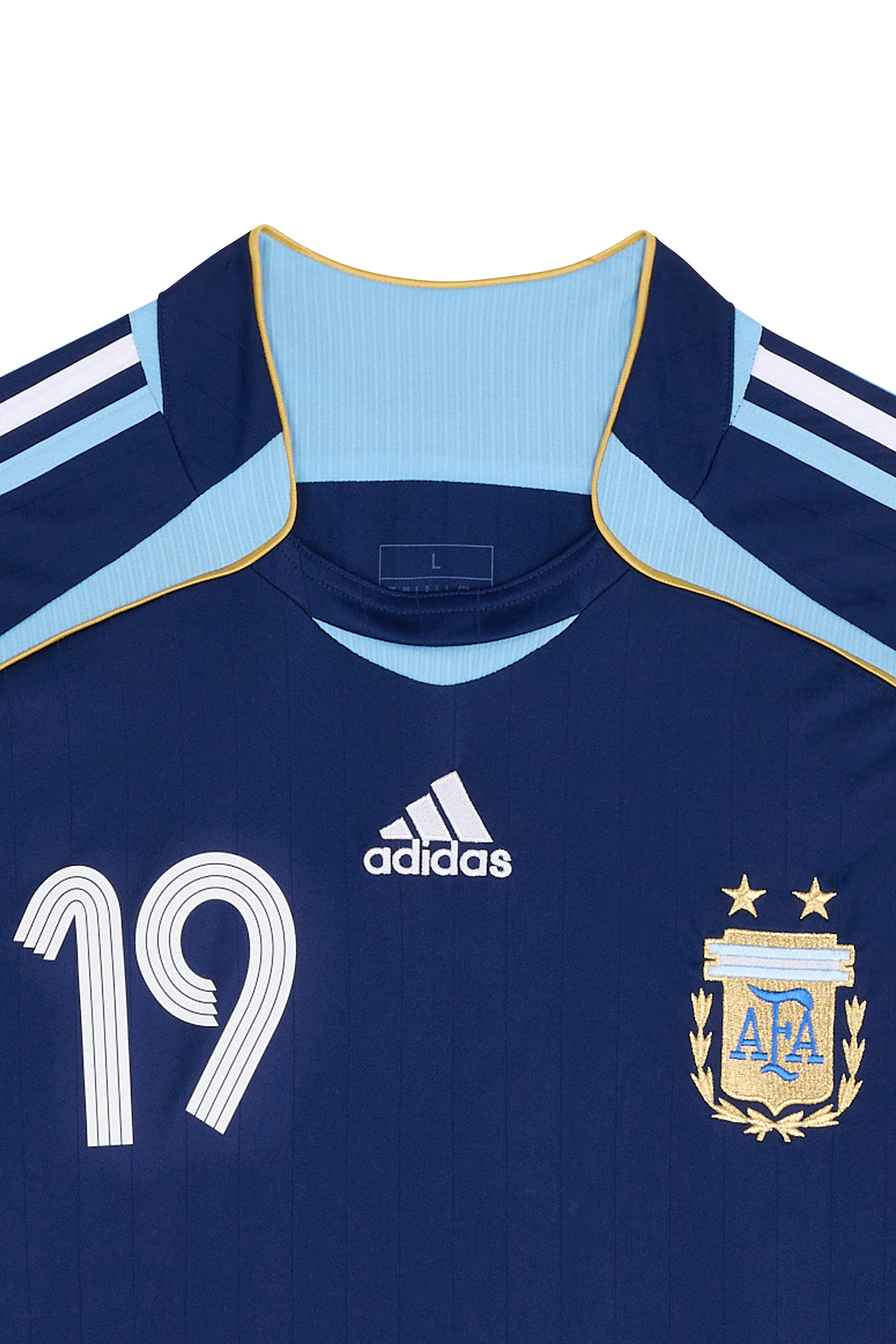 Regular-fit round-neck cotton T-shirt Blue