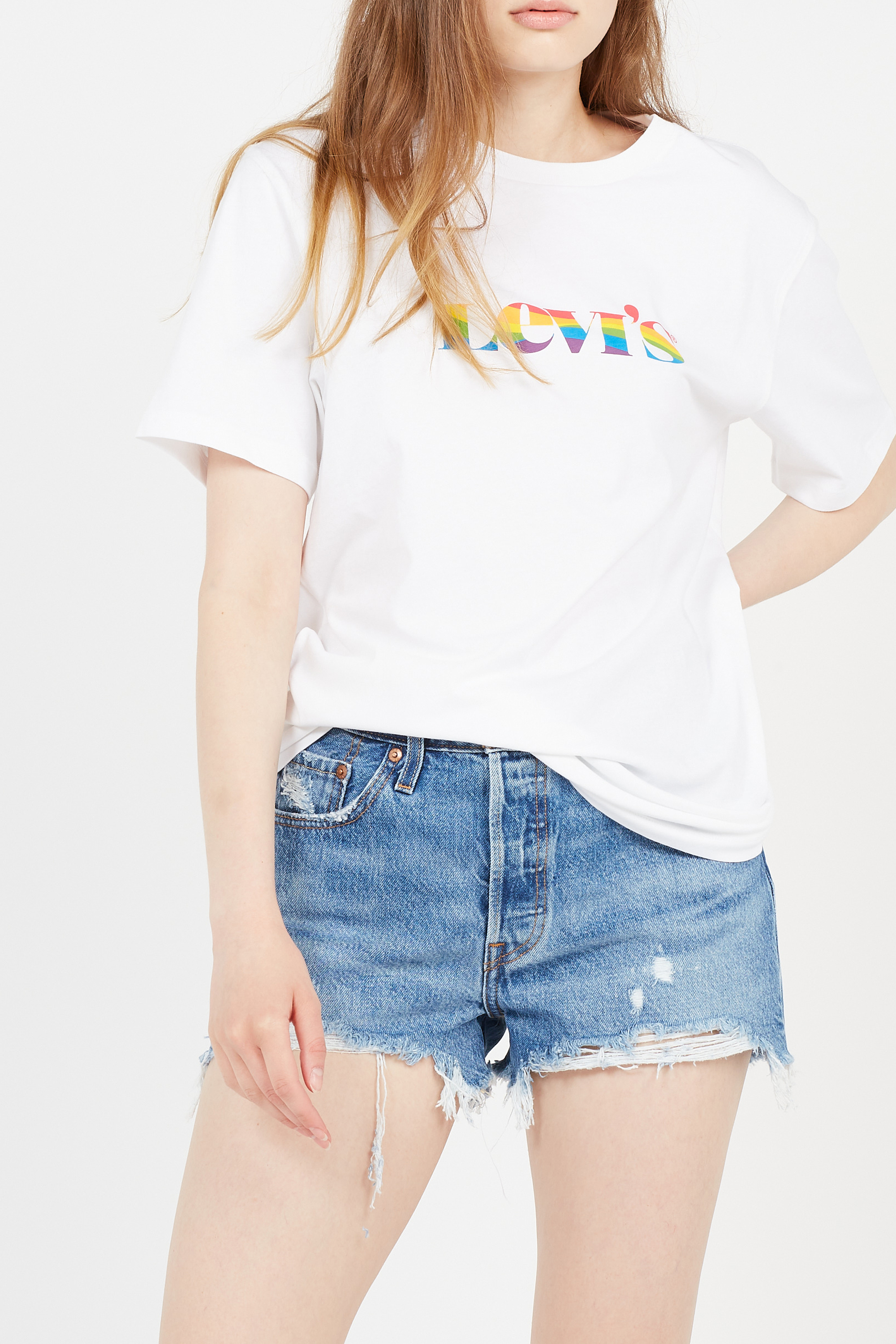 Short court en denim délavé | Bleu LEVI'S Femme