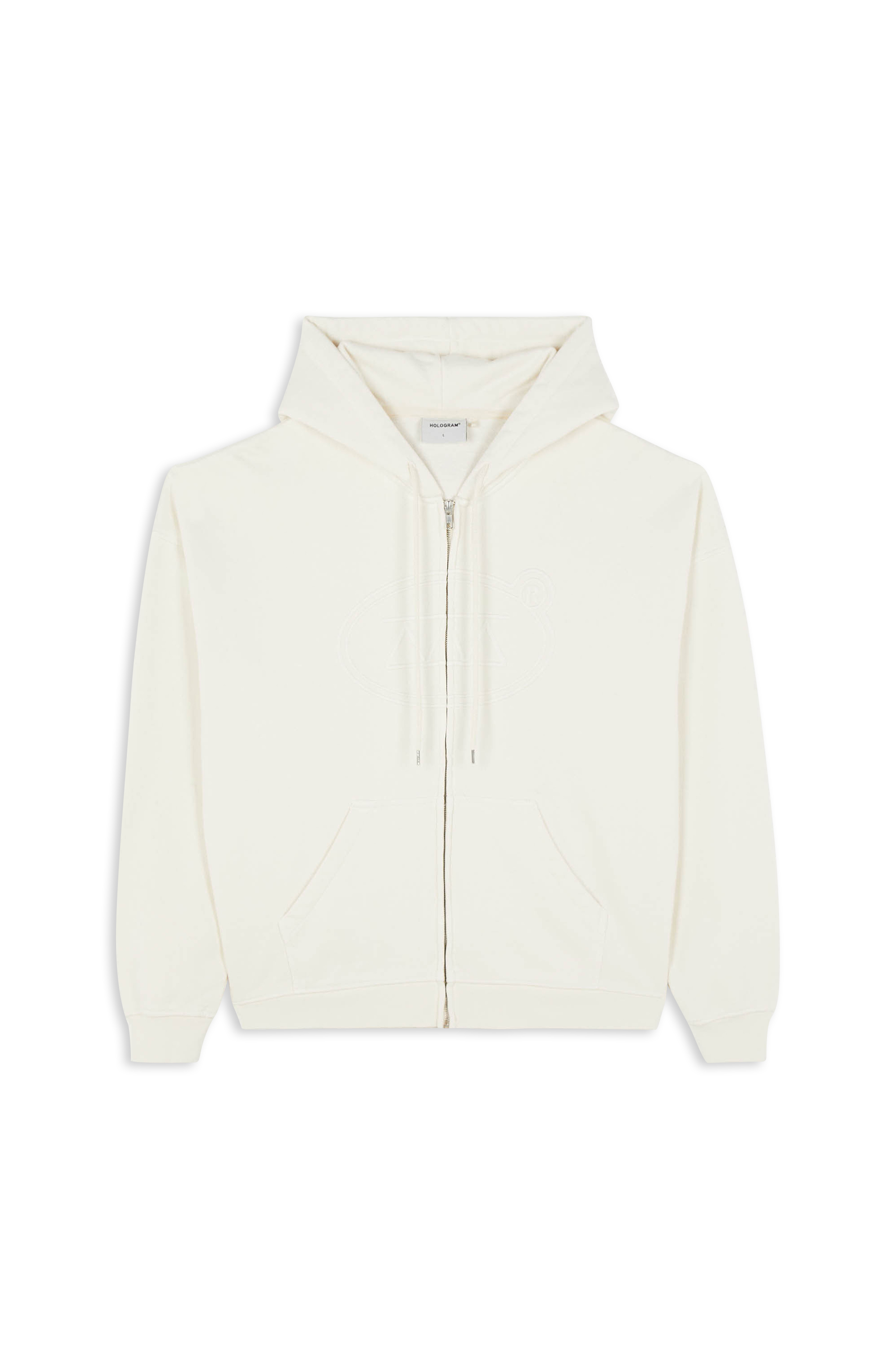 Hoodie zippé HOLOGRAM Beige