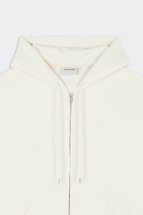 HOLOGRAM Hoodie zippé Beige