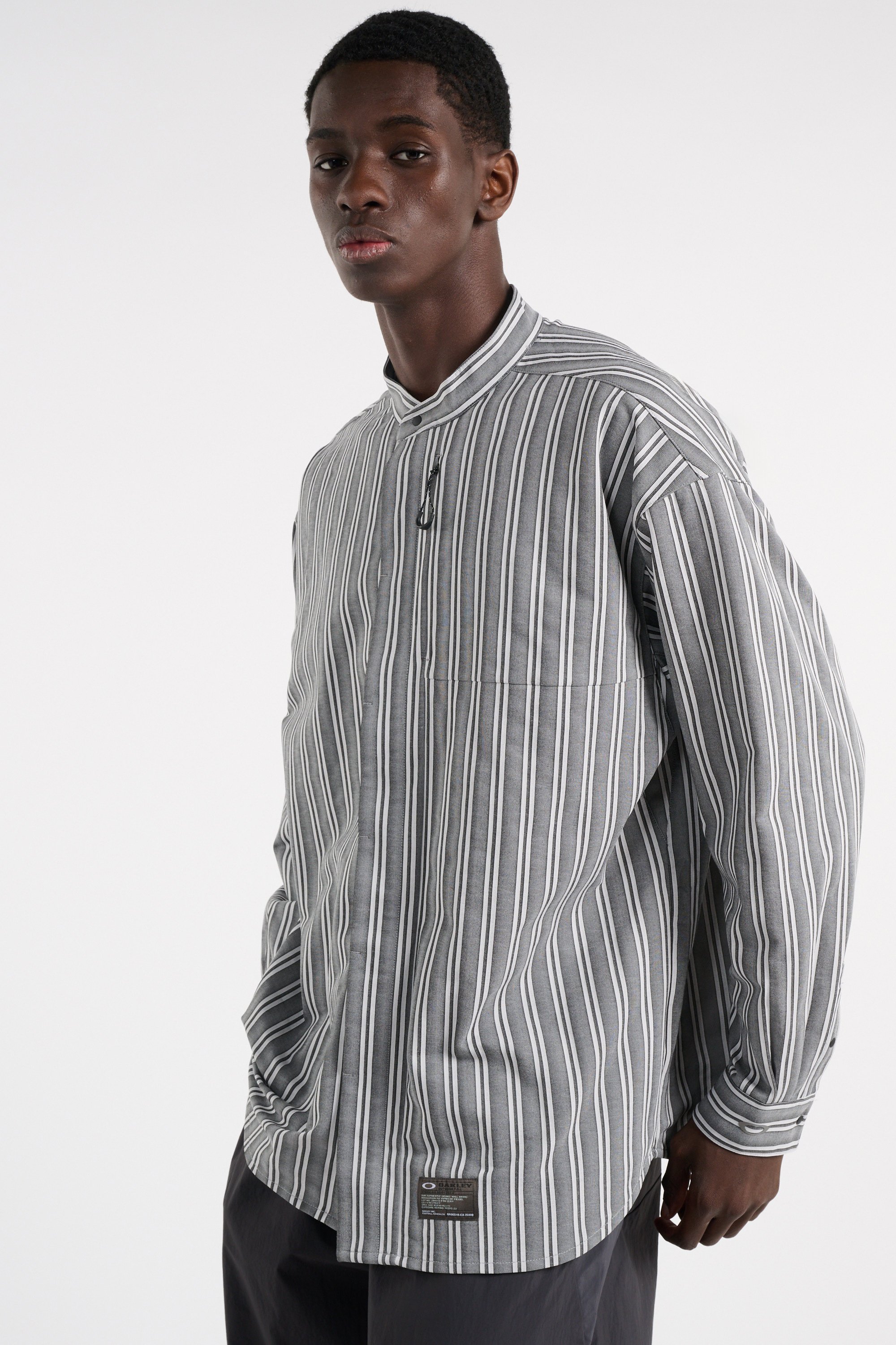 Liam oversized striped shirt  | Green OAKLEY Men
