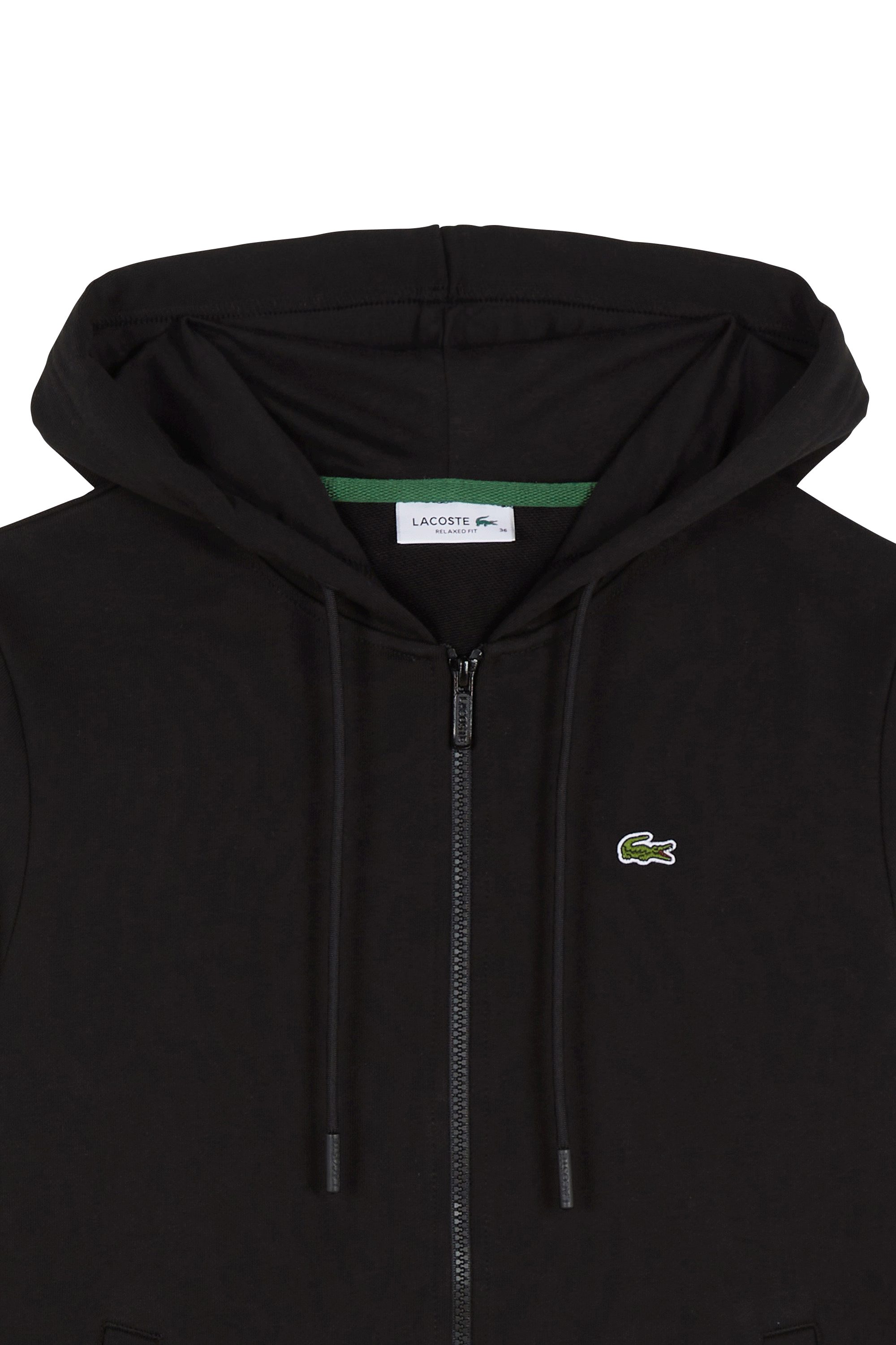 Sweatshirt zippé à capuche | Noir LACOSTE Femme
