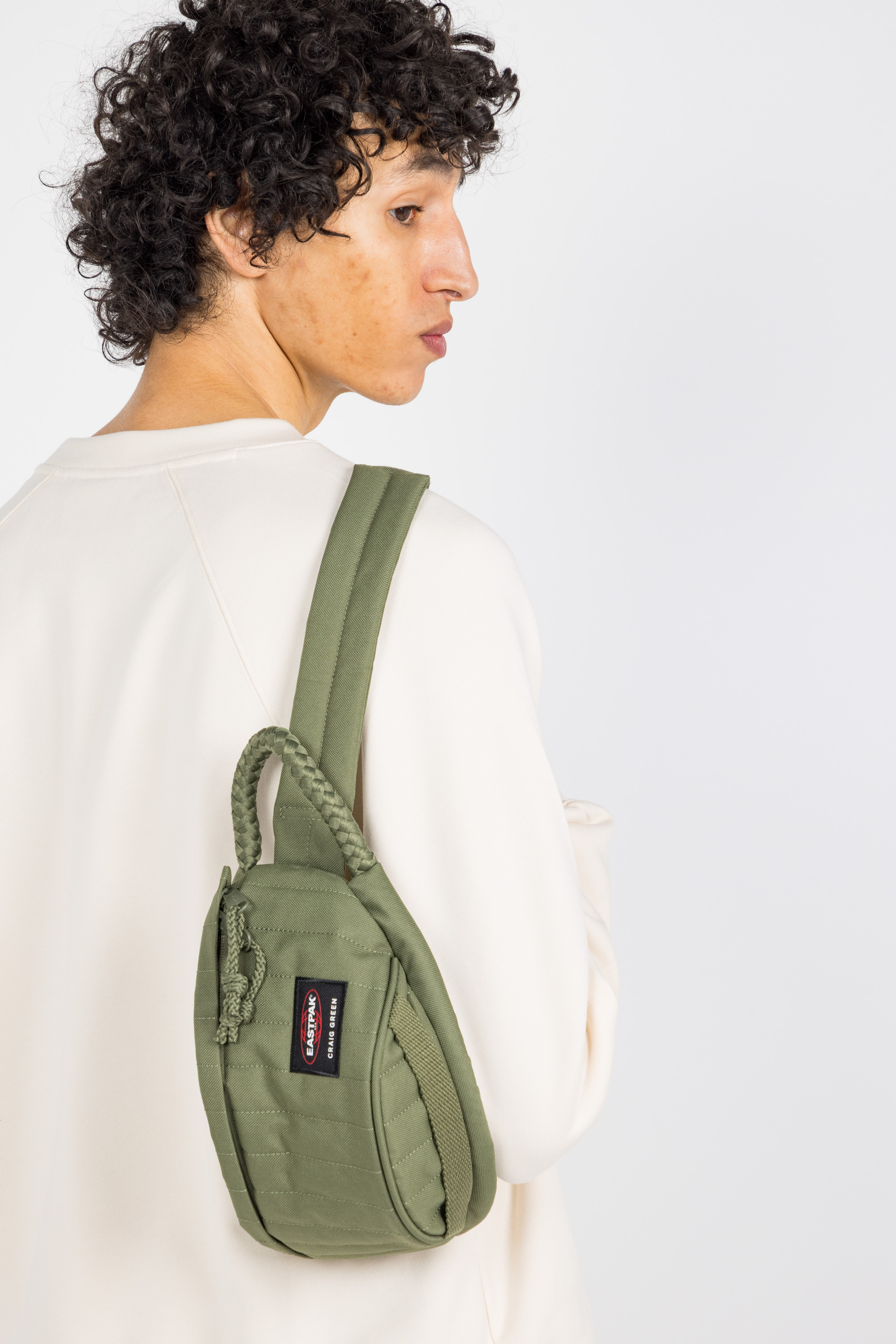 Canvas waist bag Khaki