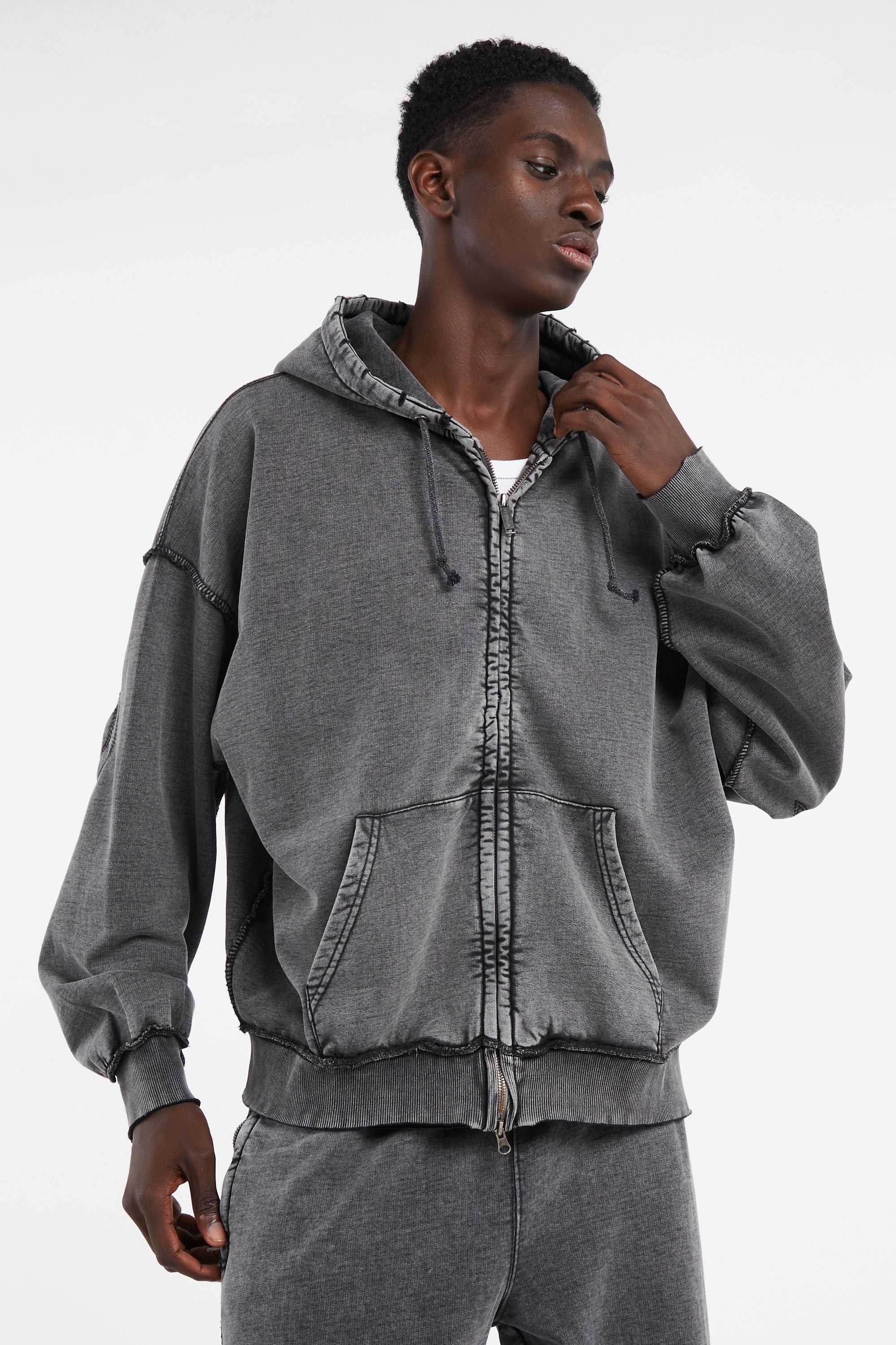 Hoodie zippé Noir