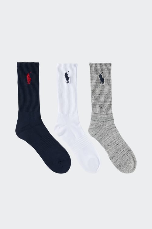 Polo - Lot de 3 paires de chaussettes - Taille TU Multicolore