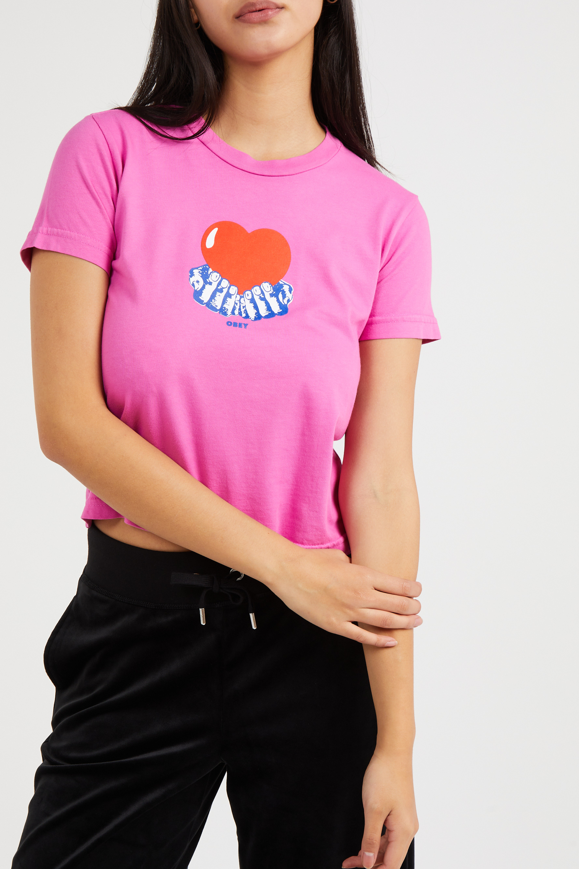 T-shirt | Rose OBEY Femme