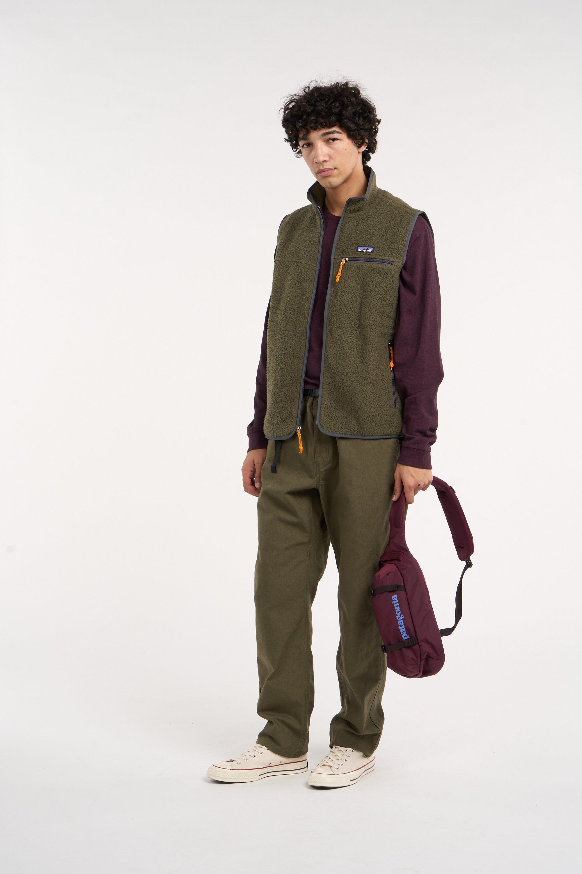 Sac banane zippé uni  | Violet PATAGONIA Homme