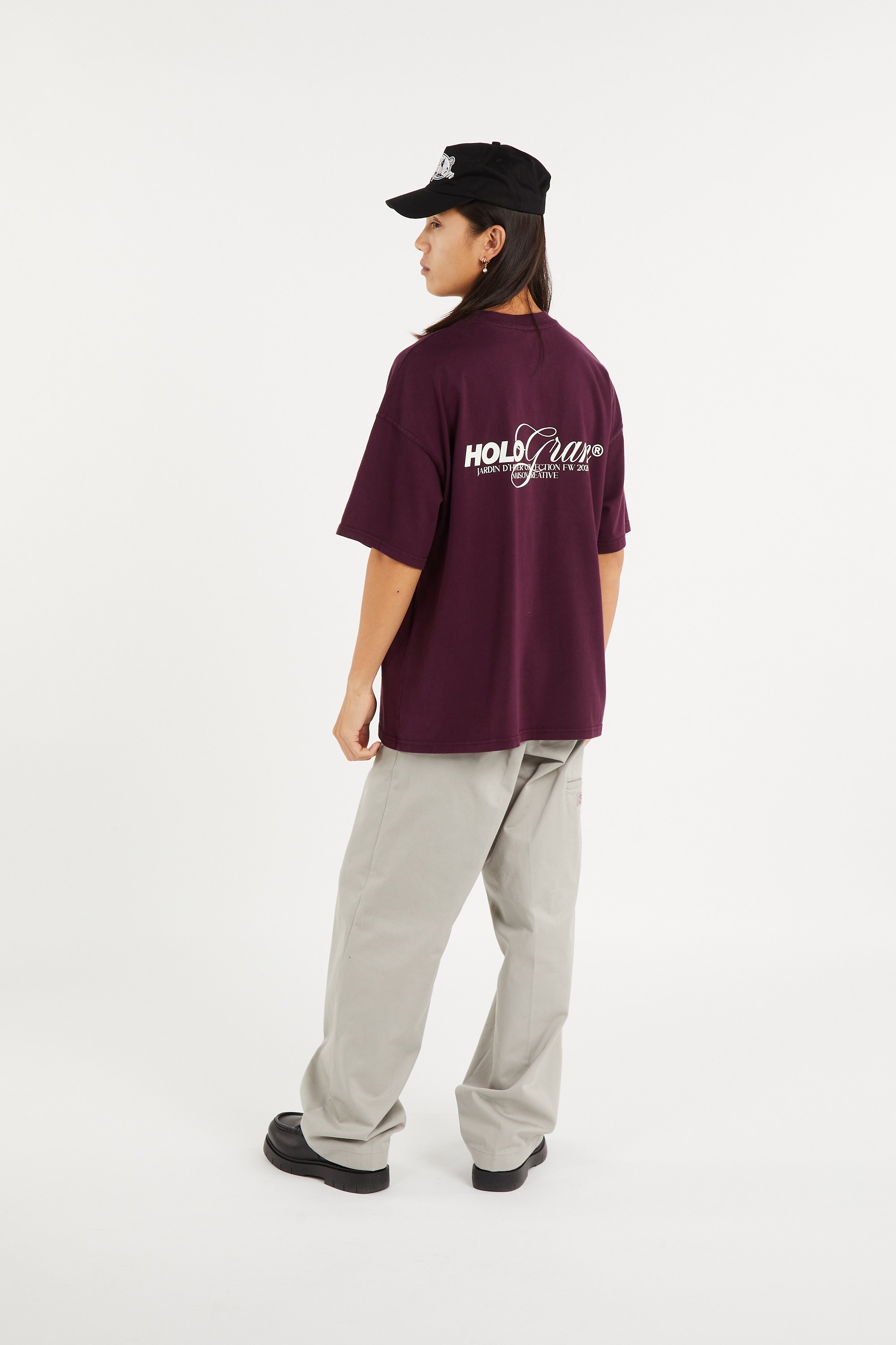 Regular-fit round-neck cotton T-shirt | Red HOLOGRAM Men