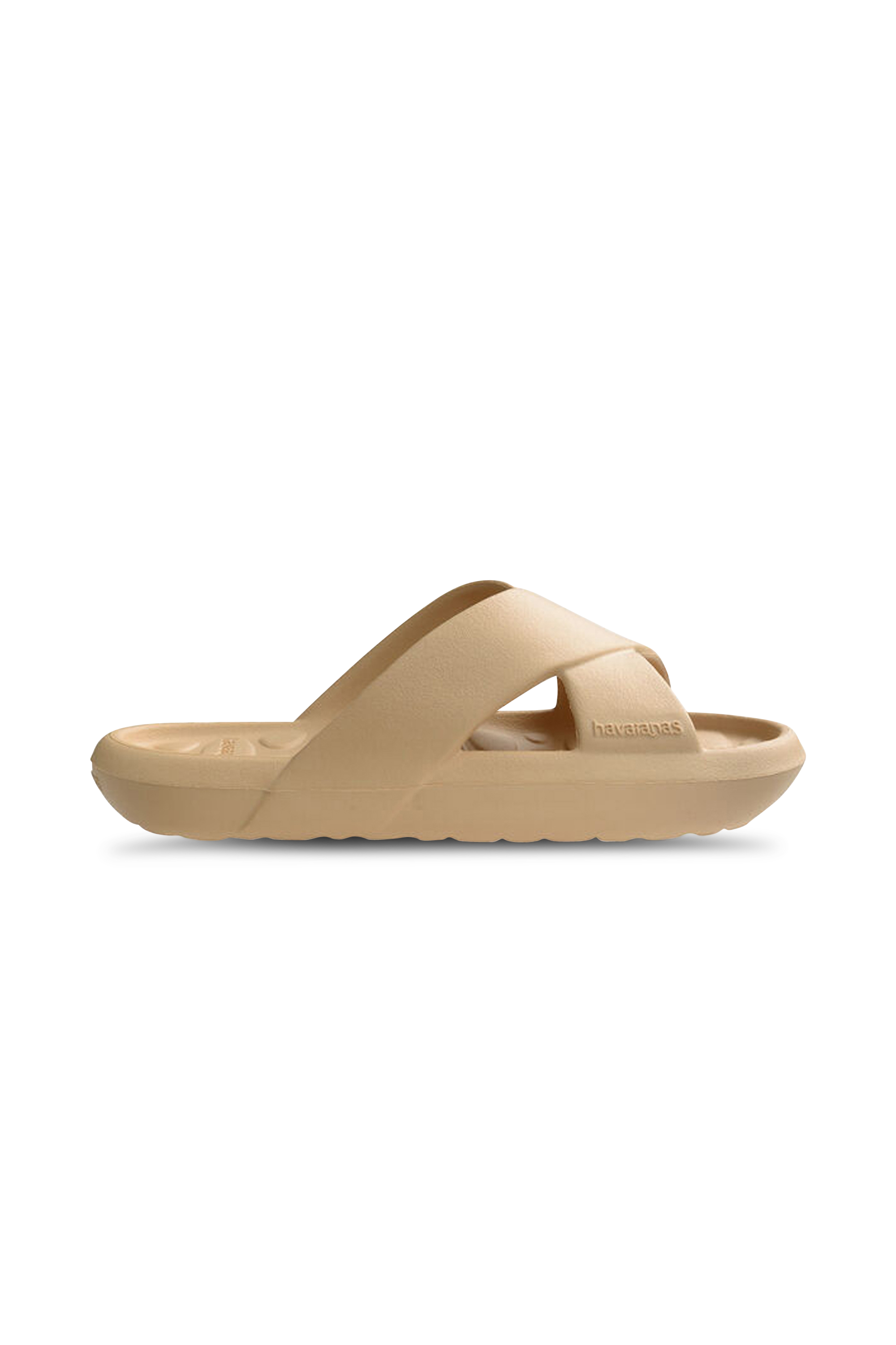 Flat furry sheepskin sandals Golden