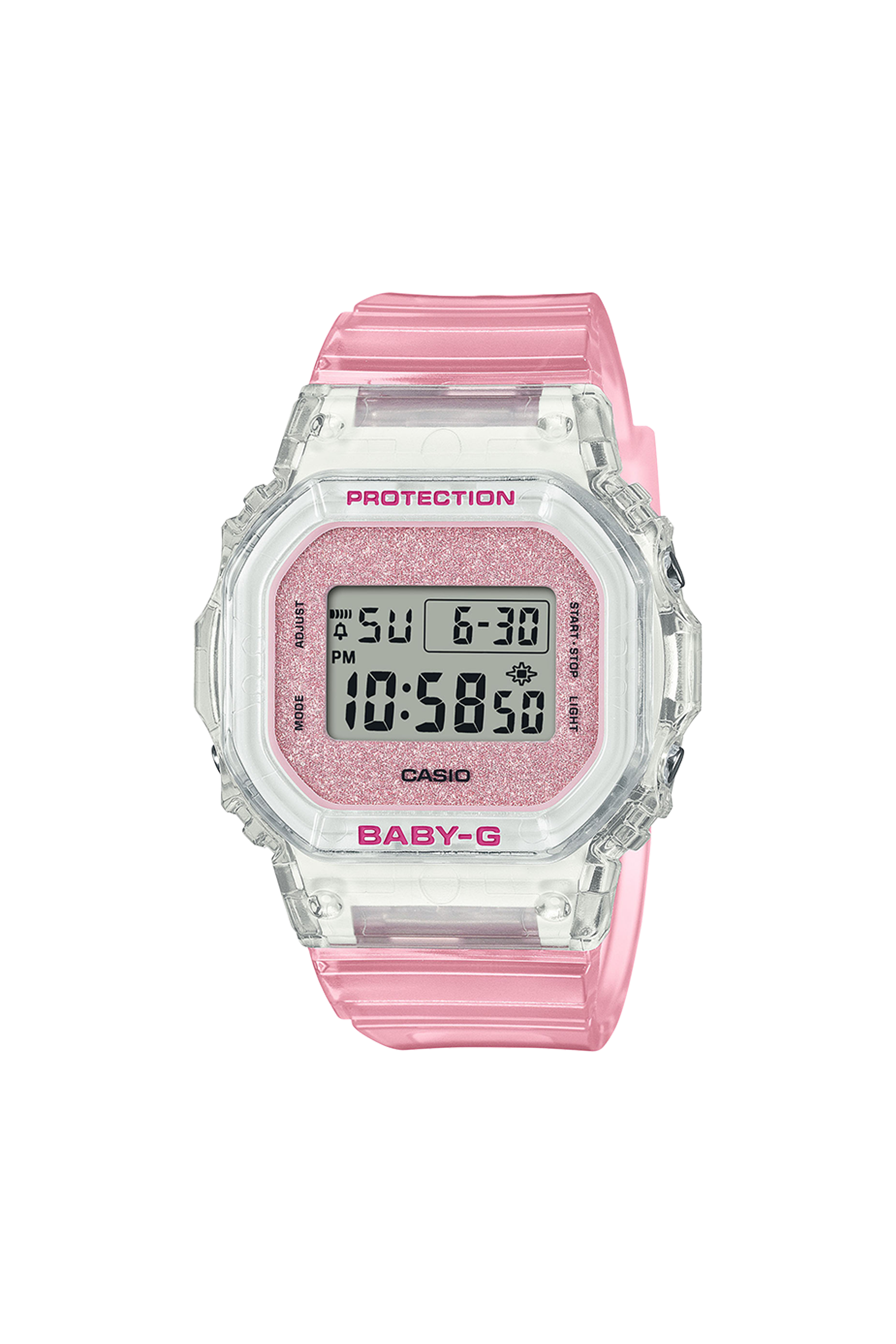 Auto-Illuminator resin watch Pink