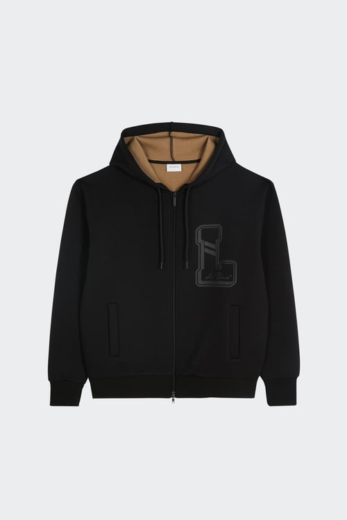 LES DEUX Hoodie zippé Noir