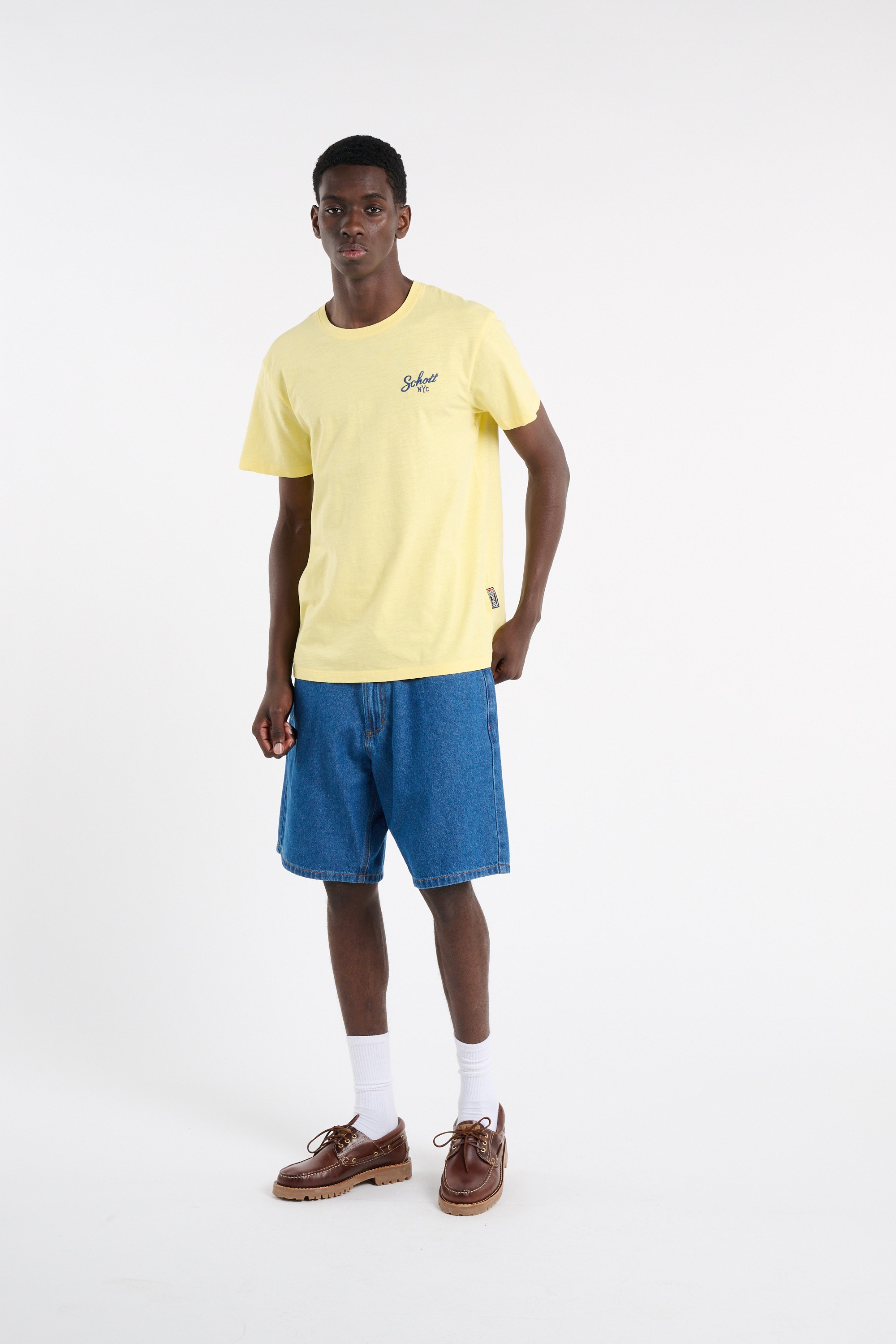 T-shirt SCHOTT Jaune