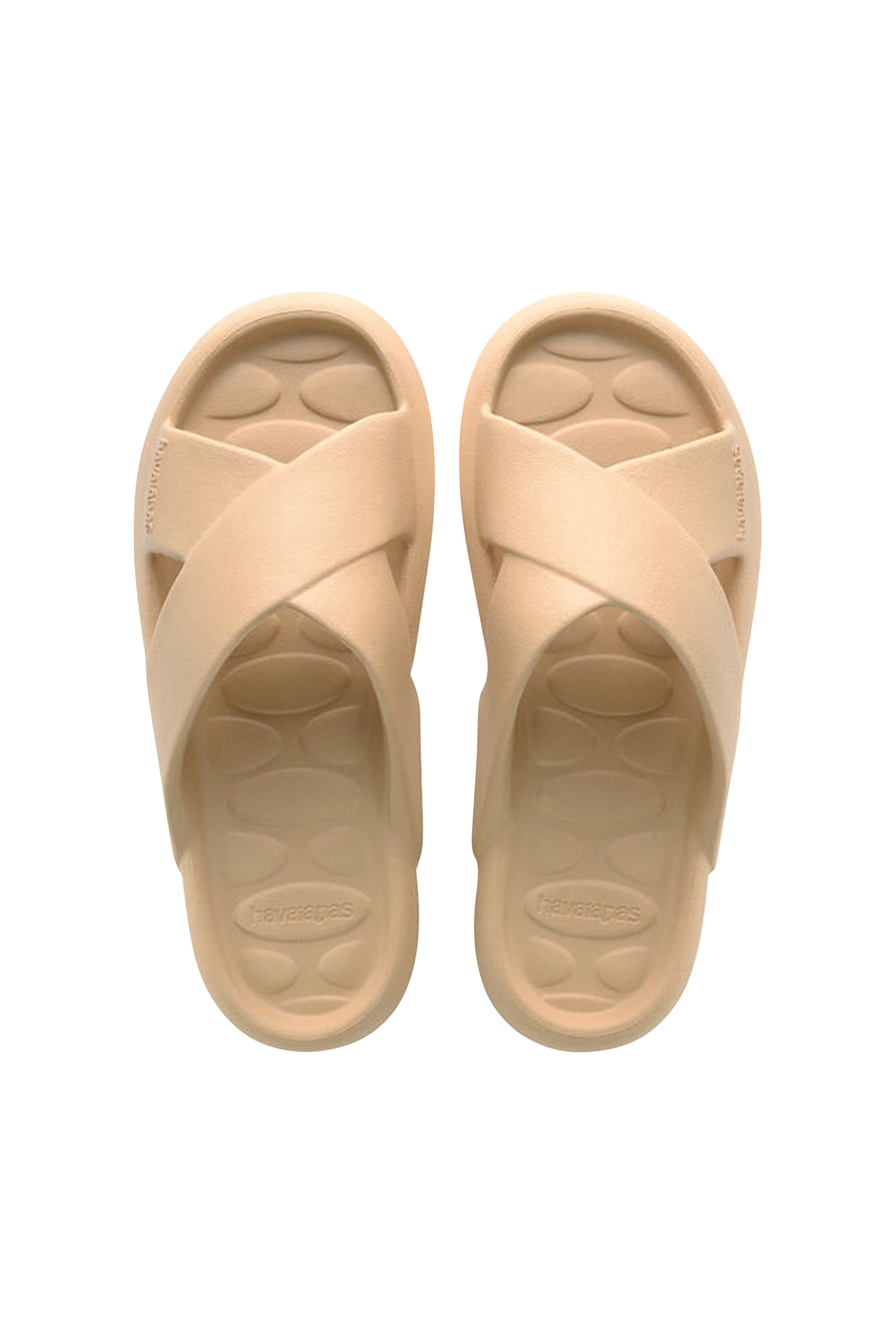 Flat furry sheepskin sandals Golden