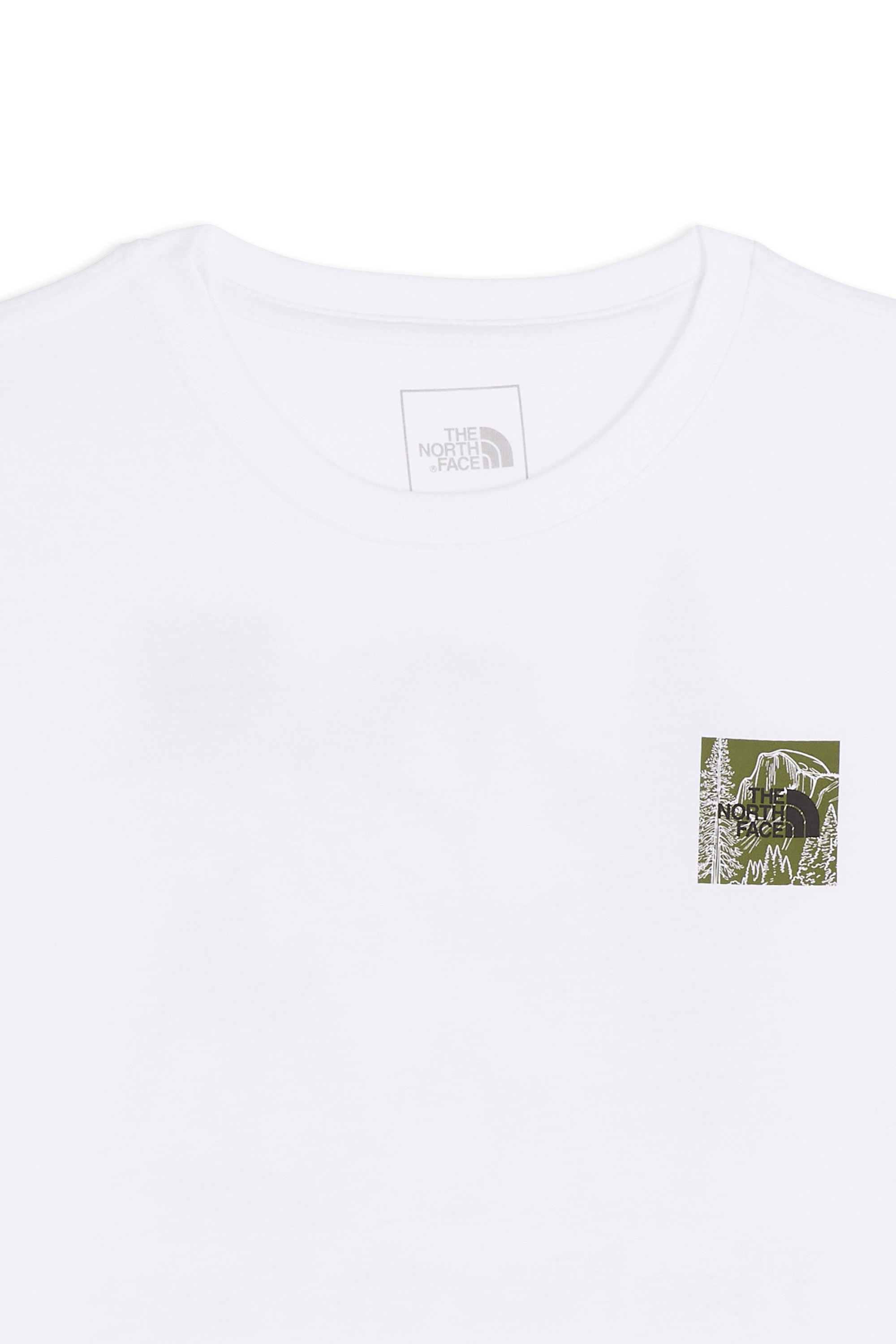 Regular-fit round-neck cotton T-shirt | White THE NORTH FACE Men