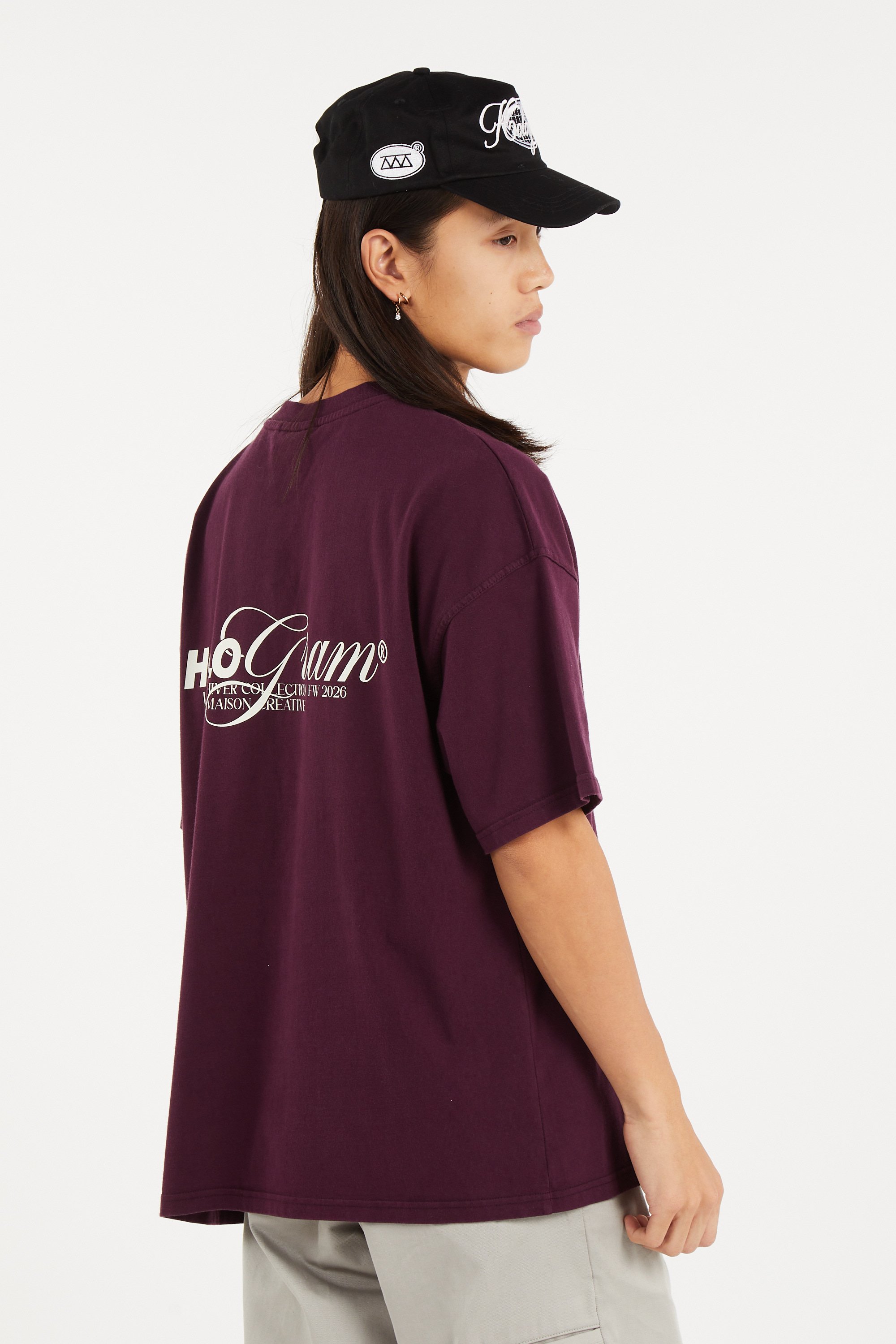 Regular-fit round-neck cotton T-shirt | Red HOLOGRAM Men
