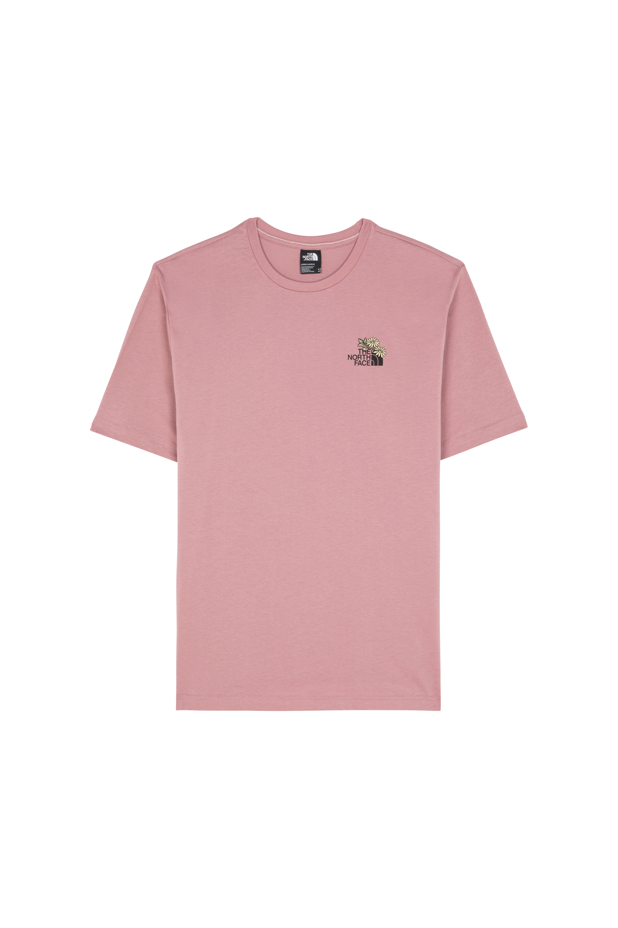 Regular-fit round-neck cotton T-shirt Pink