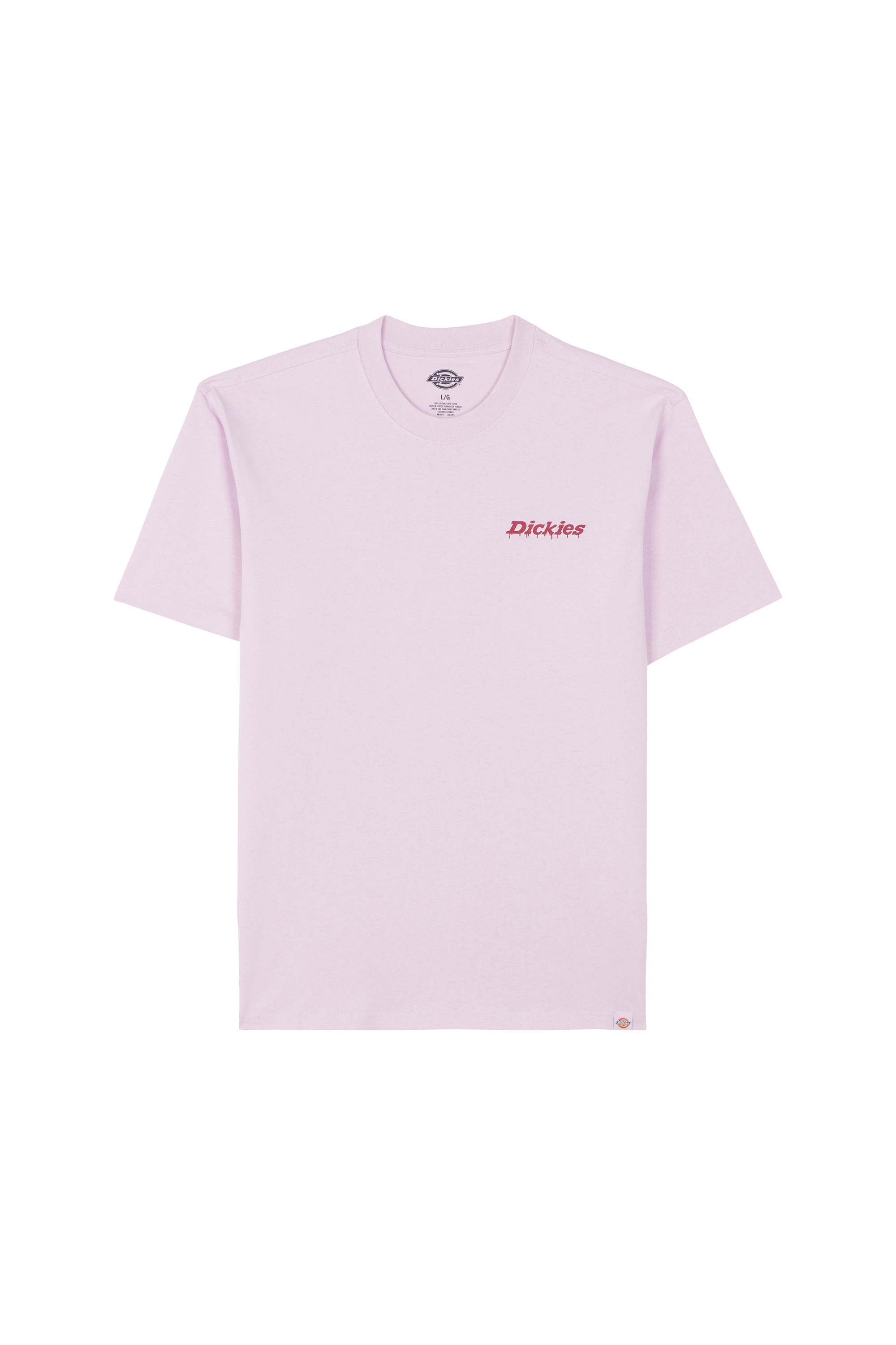 Regular-fit round-neck cotton T-shirt Pink