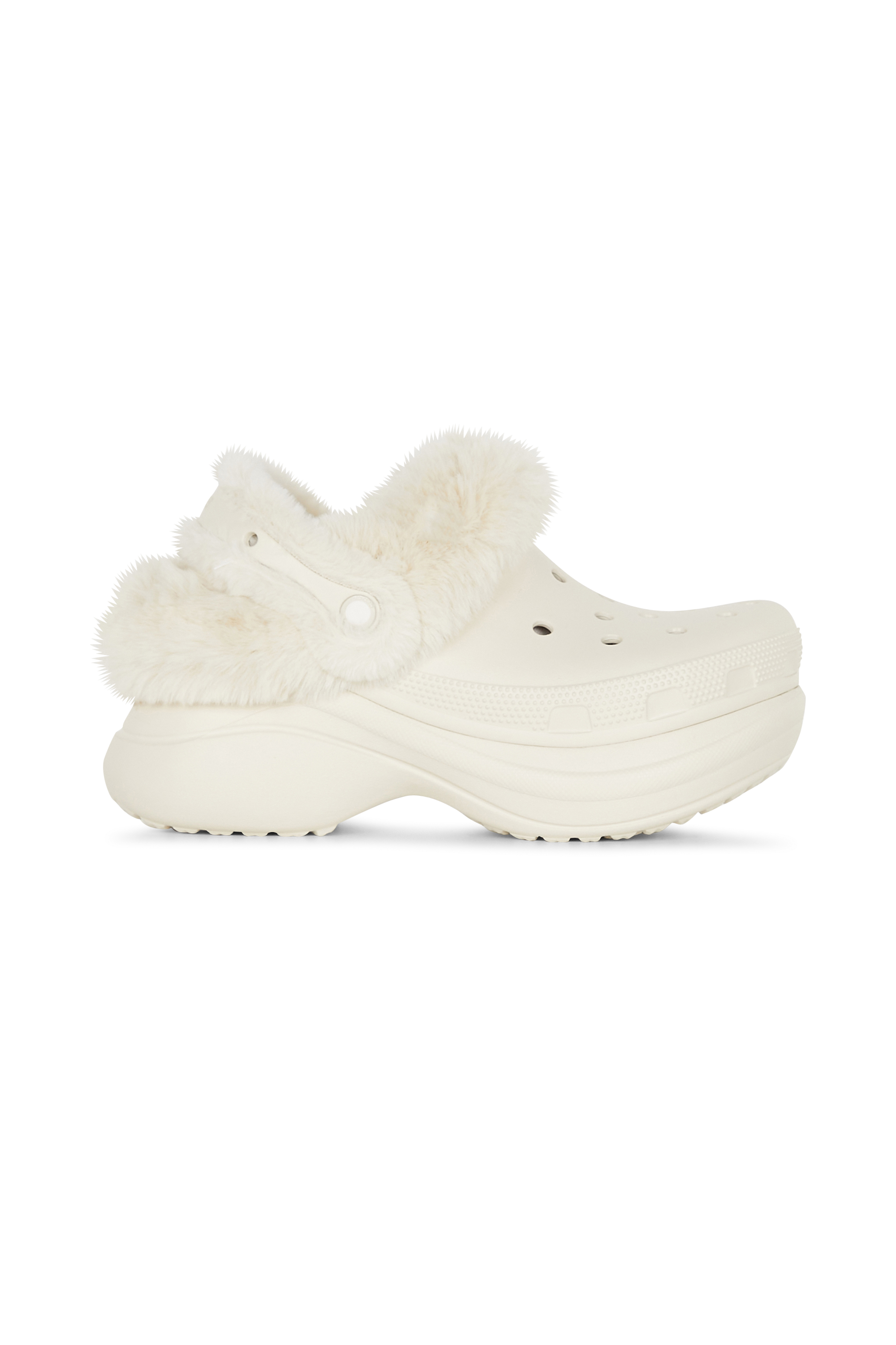 Flat furry sheepskin sandals Bae Lined Clog Stucco