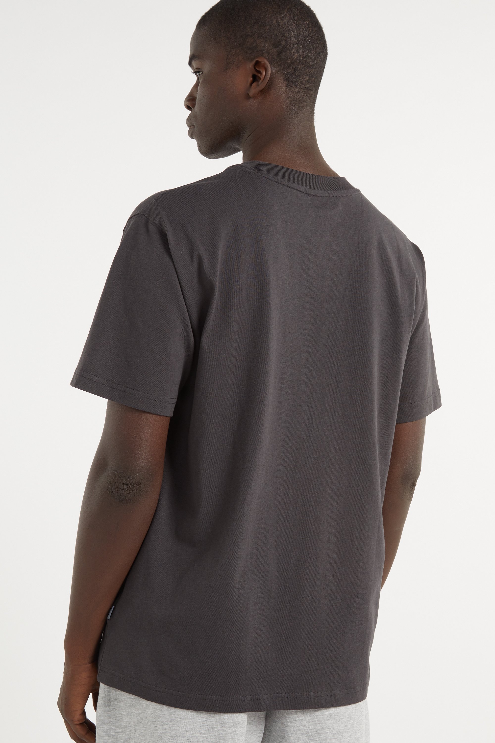 Regular-fit round-neck cotton T-shirt | Black NEW BALANCE Men
