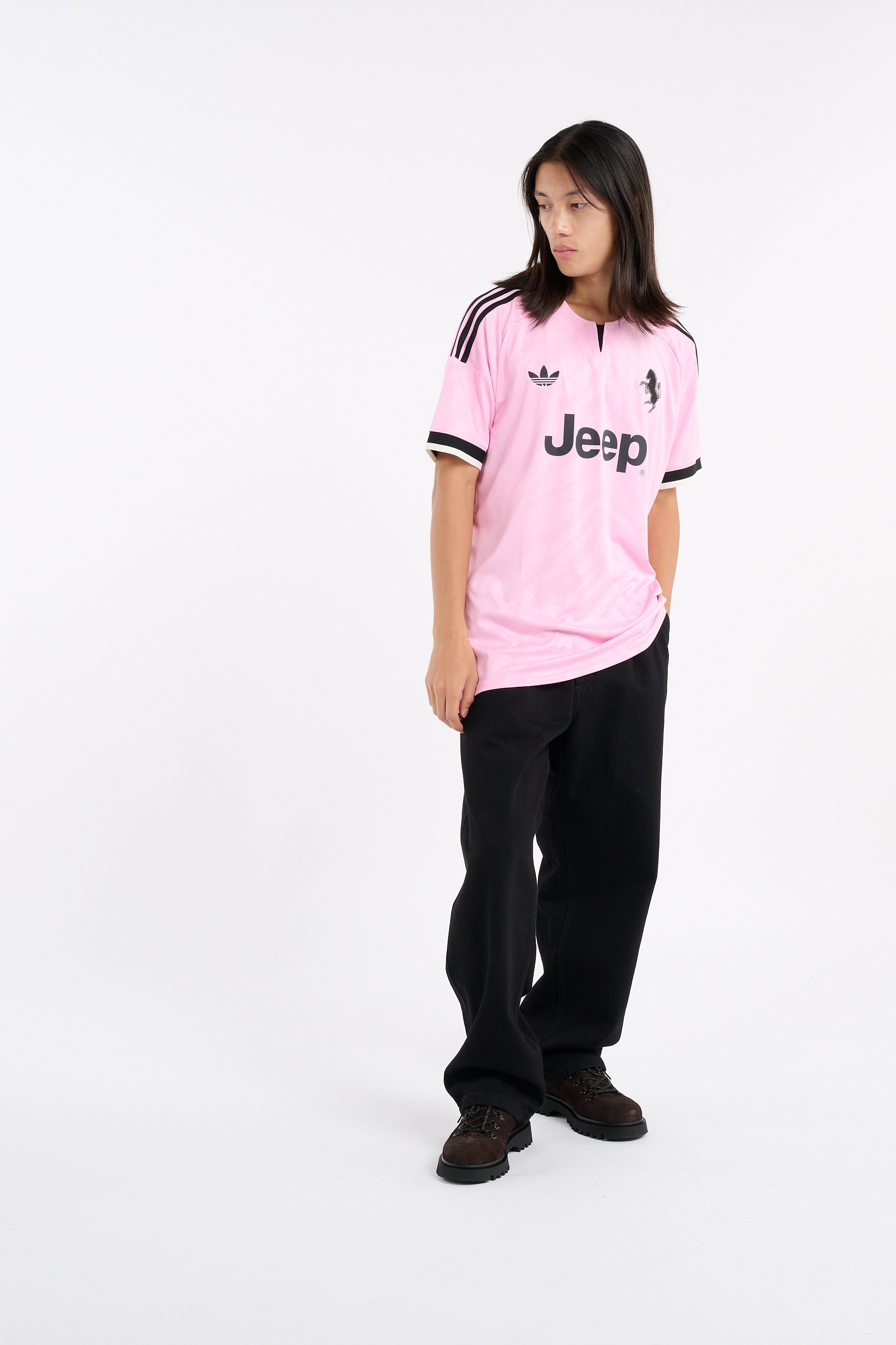 Regular-fit round-neck cotton T-shirt ADIDAS Pink