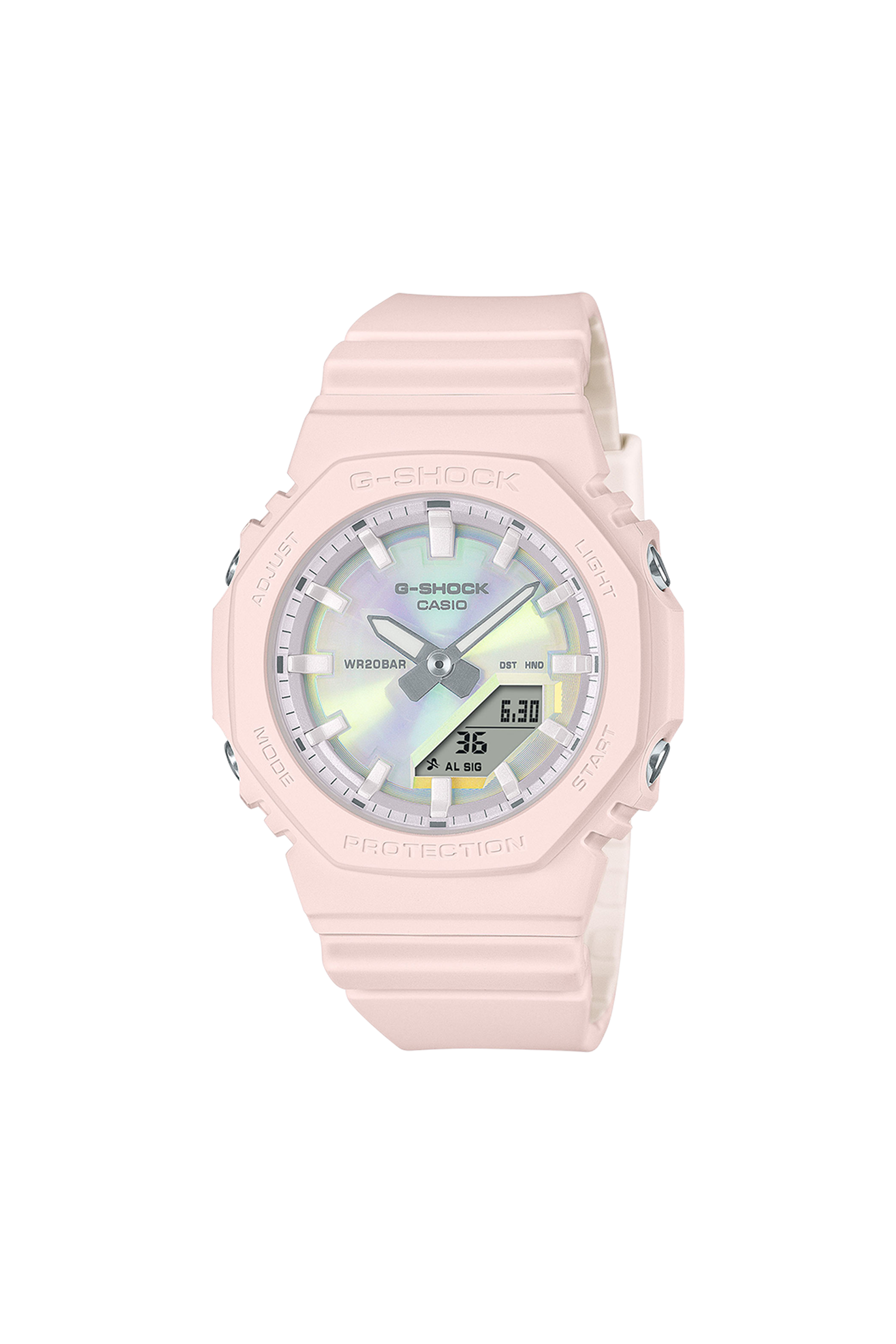 Auto-Illuminator resin watch Pink