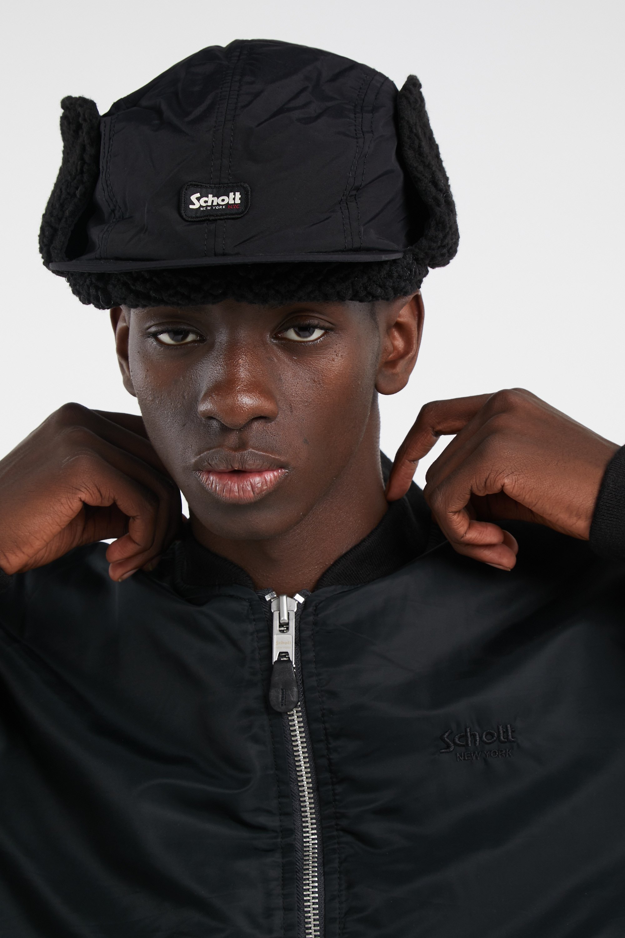 Casquette chapka SCHOTT Noir