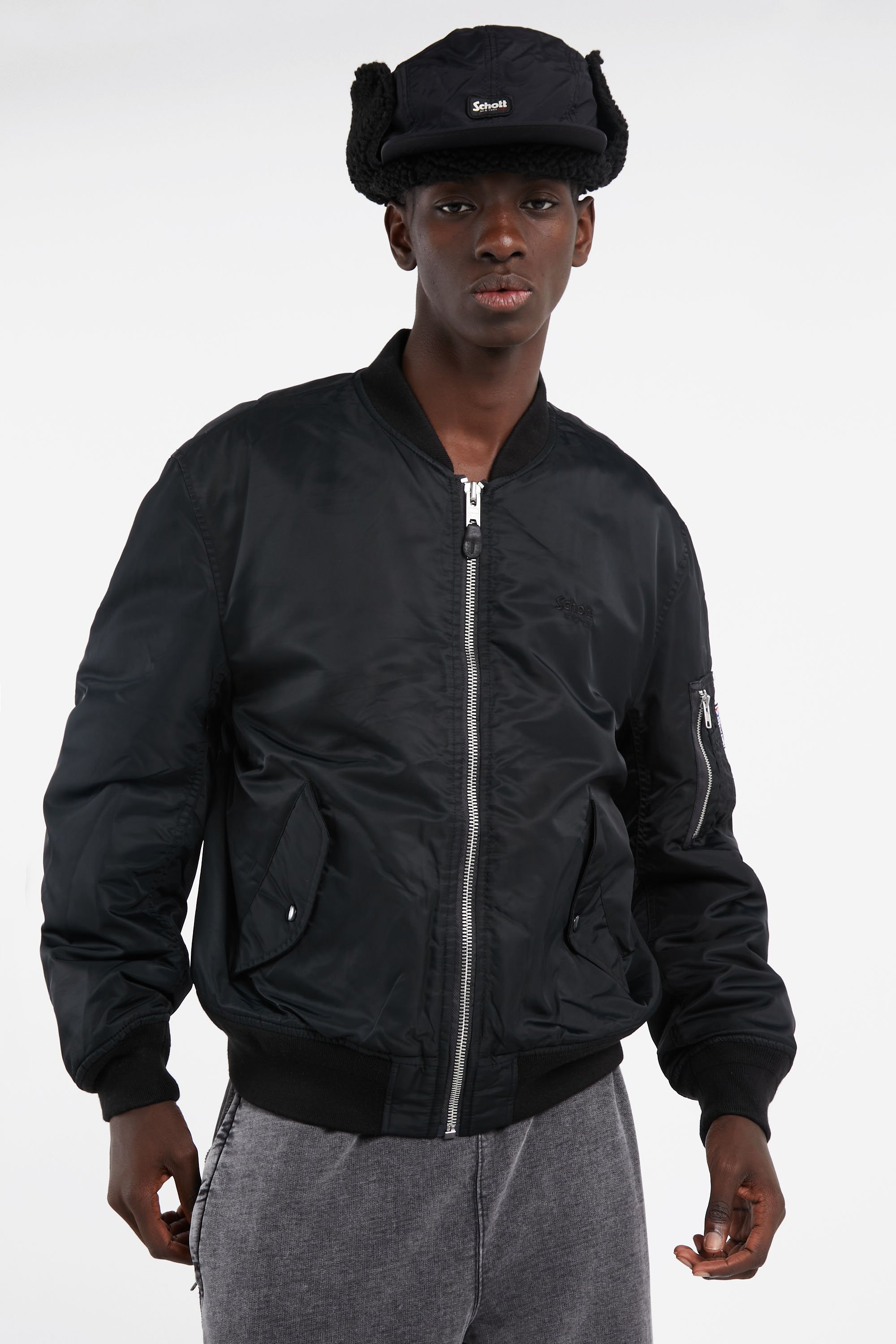 Jacket | Black SCHOTT Men