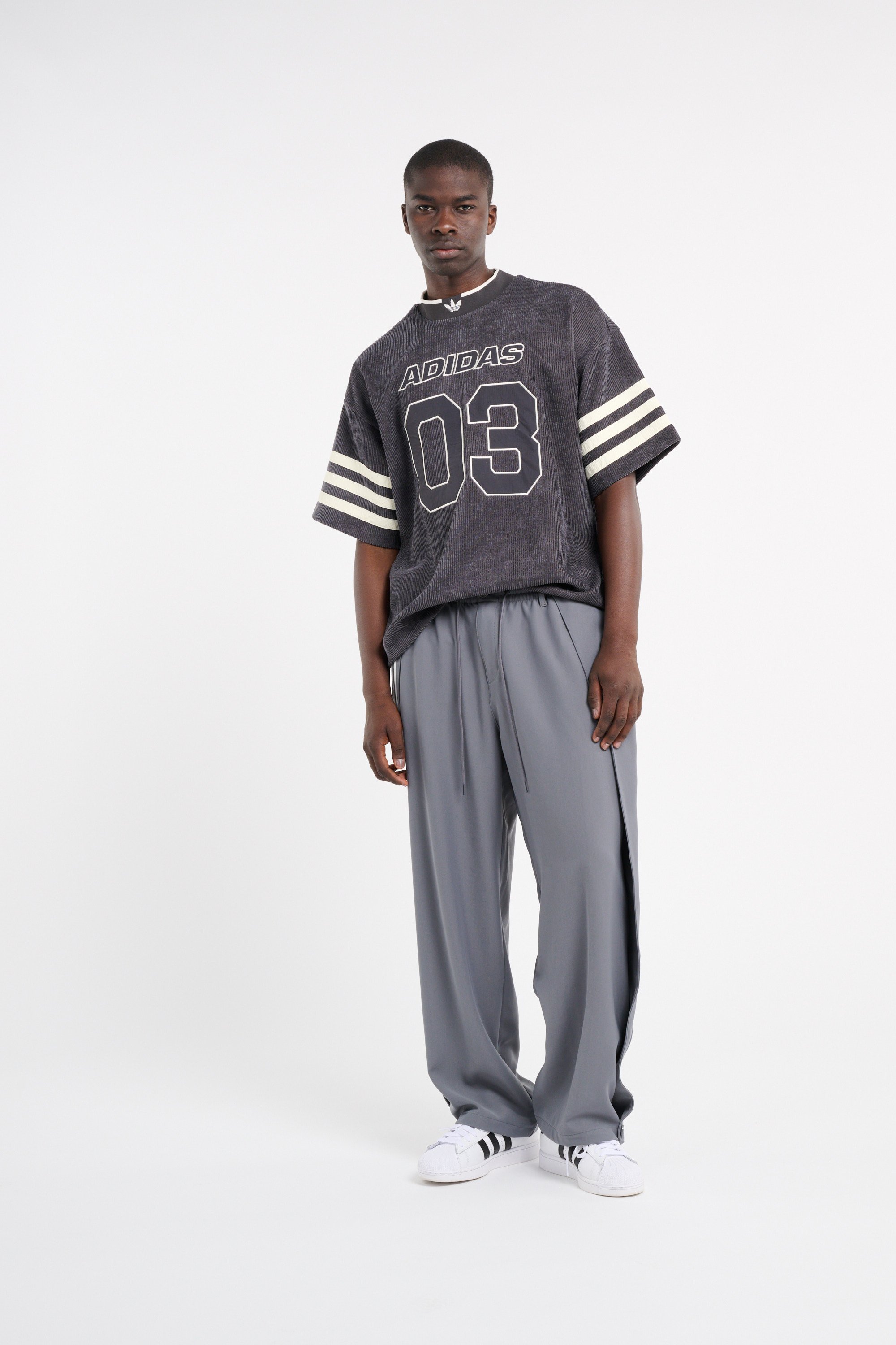 Pantalon de survêtement ADIDAS Gris