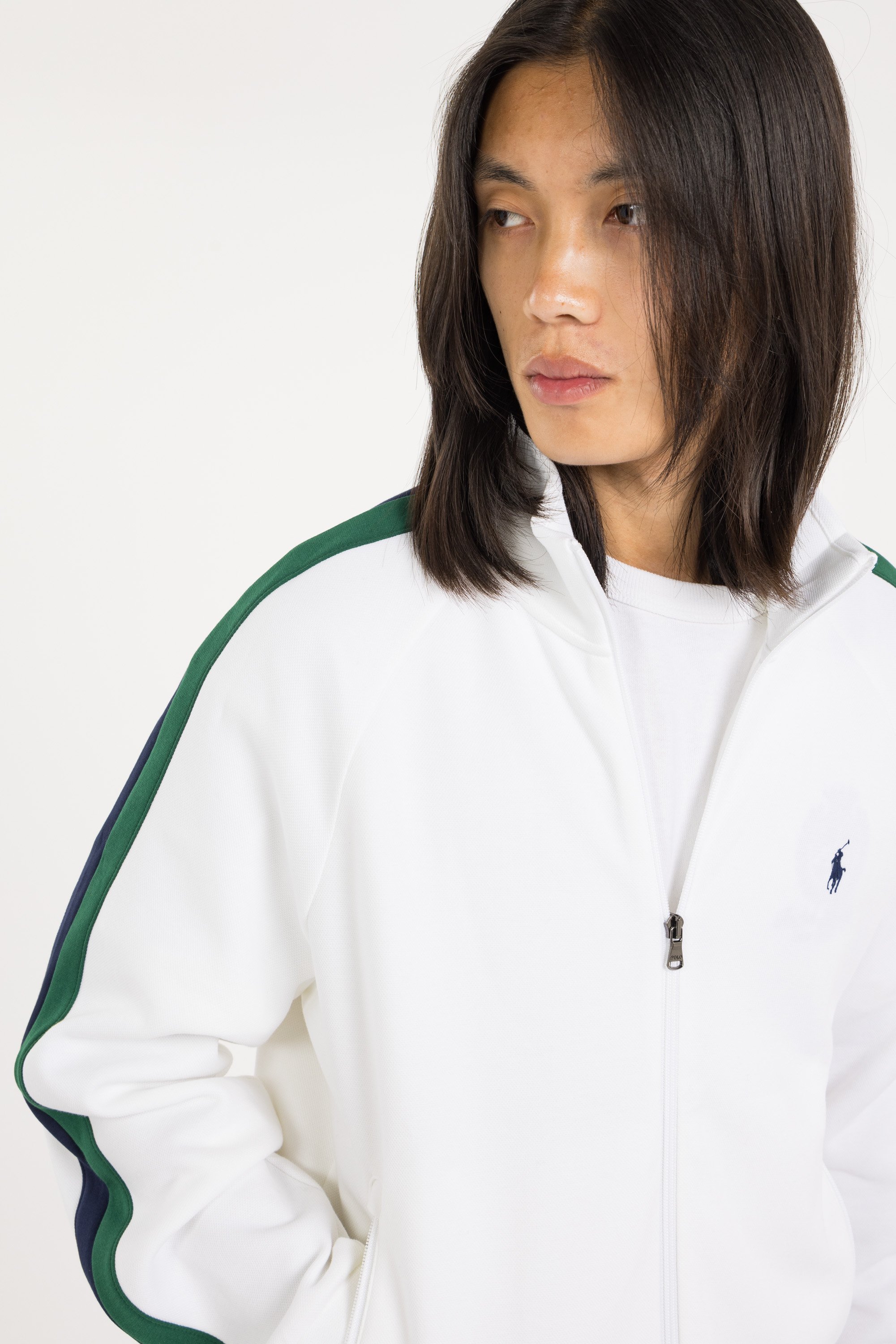 Slim-fit zip-up tracksuit top  | White POLO RALPH LAUREN Men