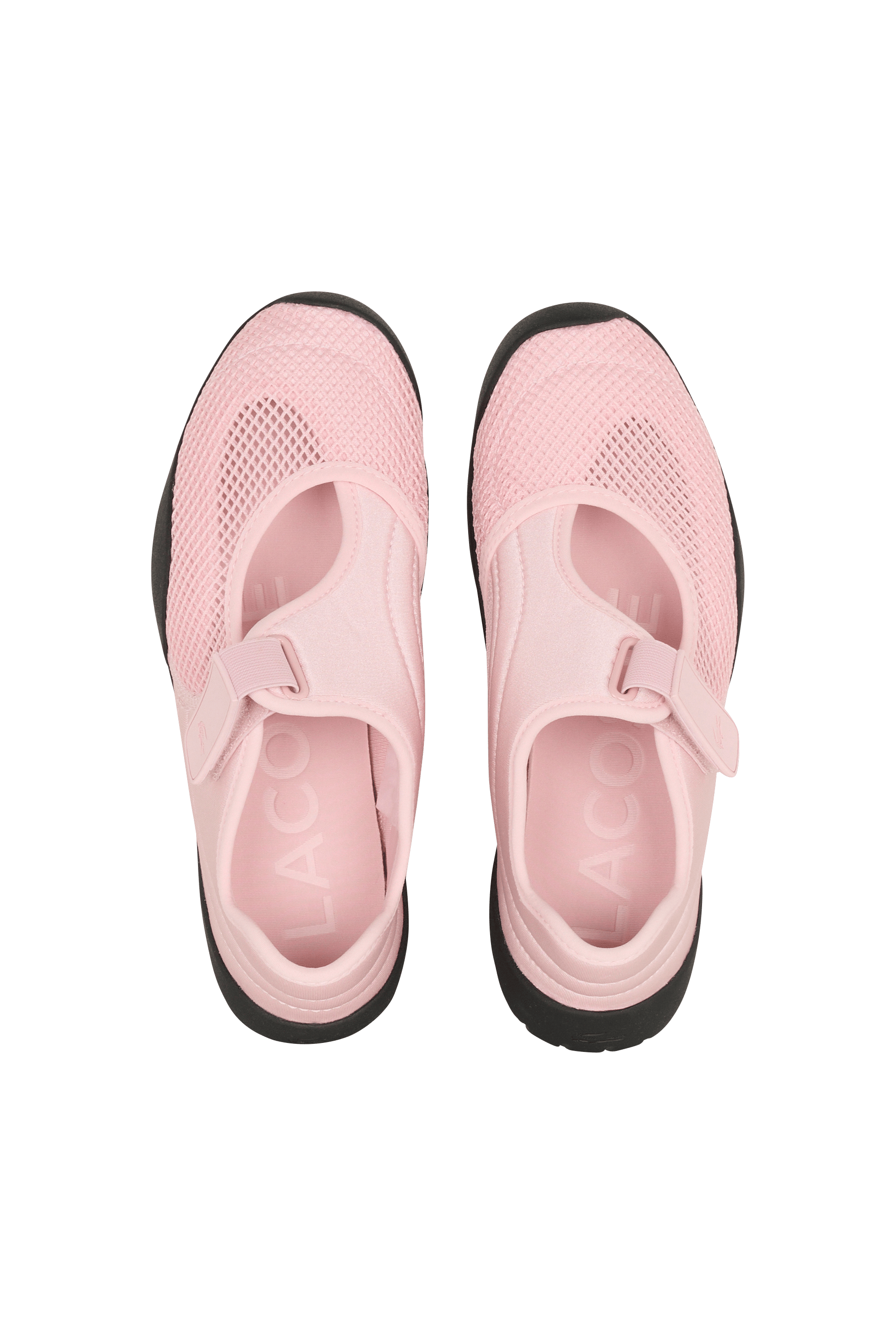 Baskets basses à scratch LACOSTE Rose