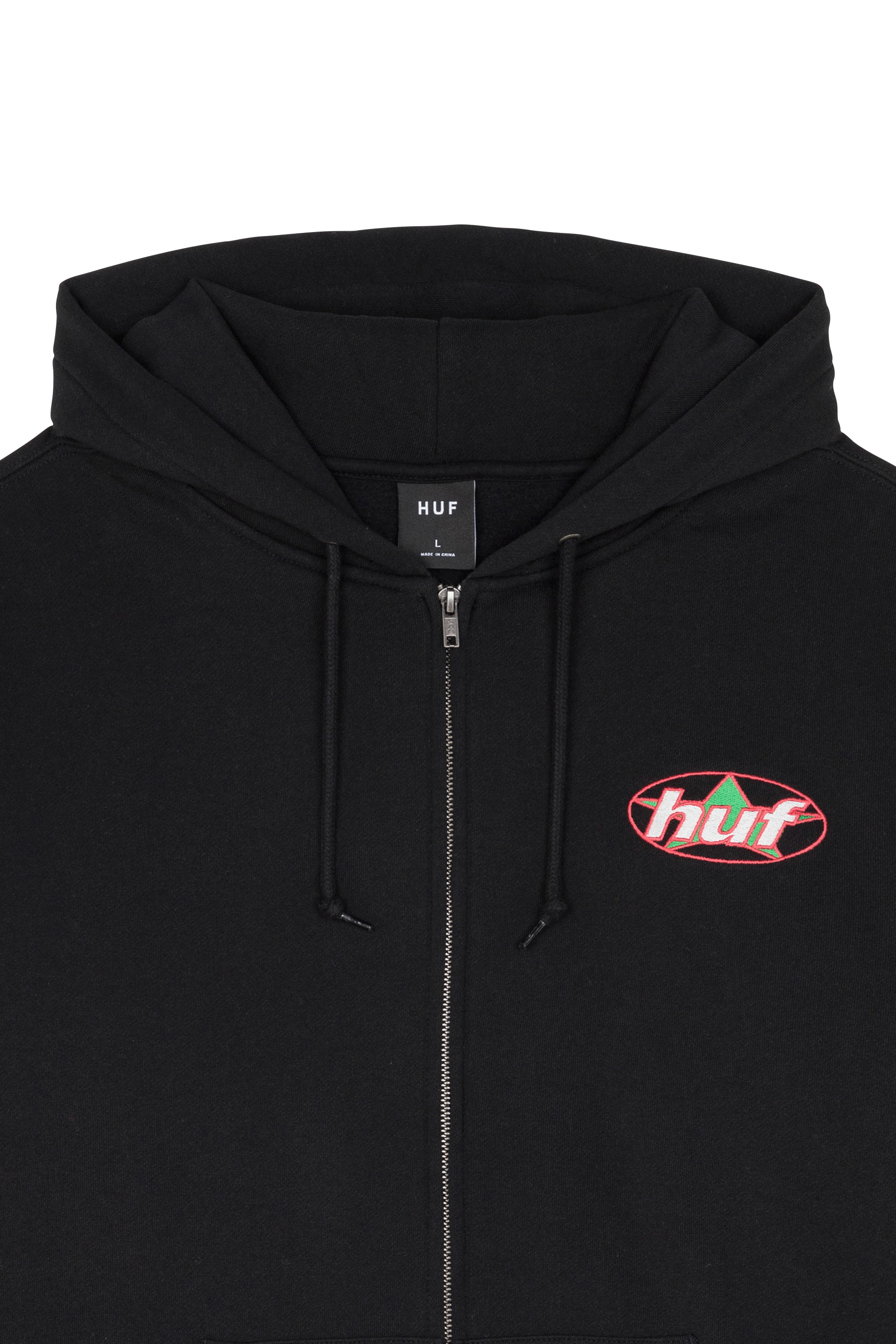 zip-up hoodie Black