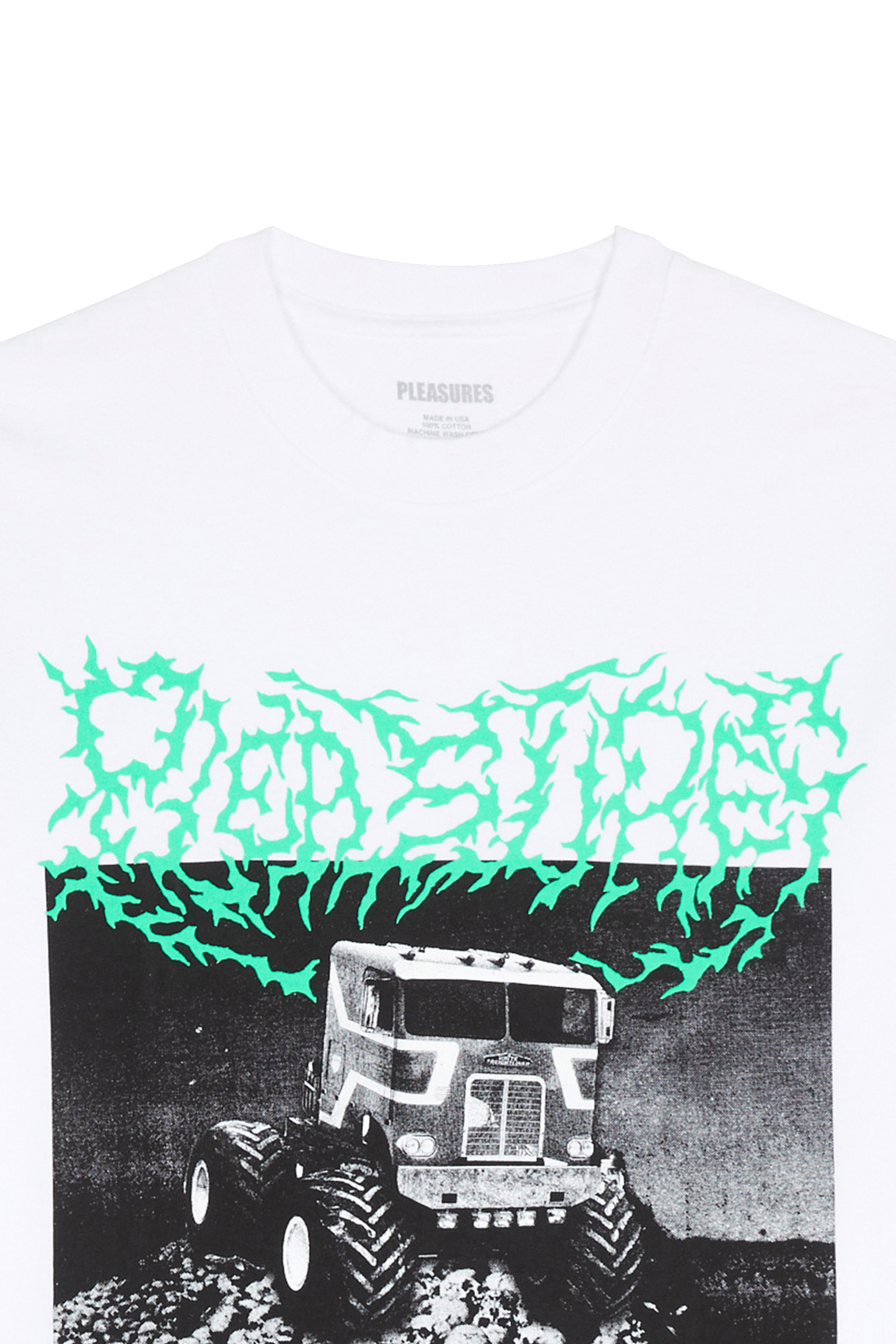 T-shirt PLEASURES White