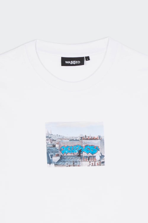 WASTED T-shirt Blanc
