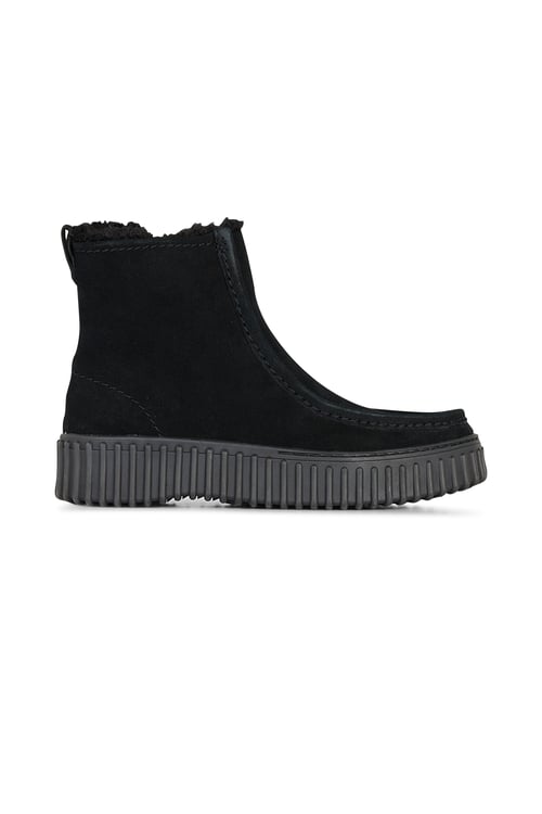 CLARKS ORIGINALS Heeled leather mid-calf boots