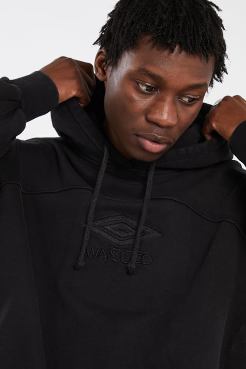 WASTED Hoodie Noir
