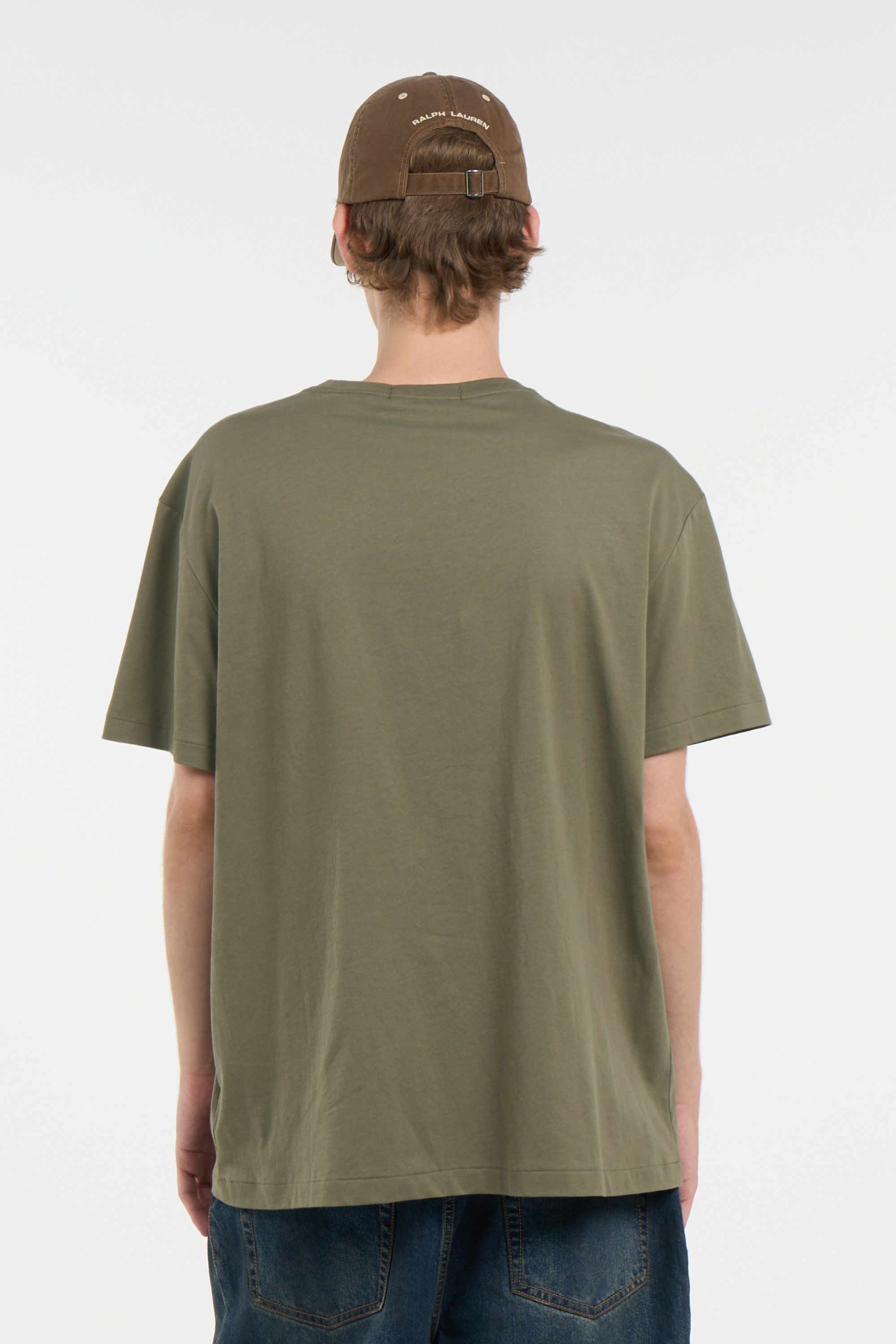 Regular-fit round-neck cotton T-shirt | Green POLO RALPH LAUREN Men