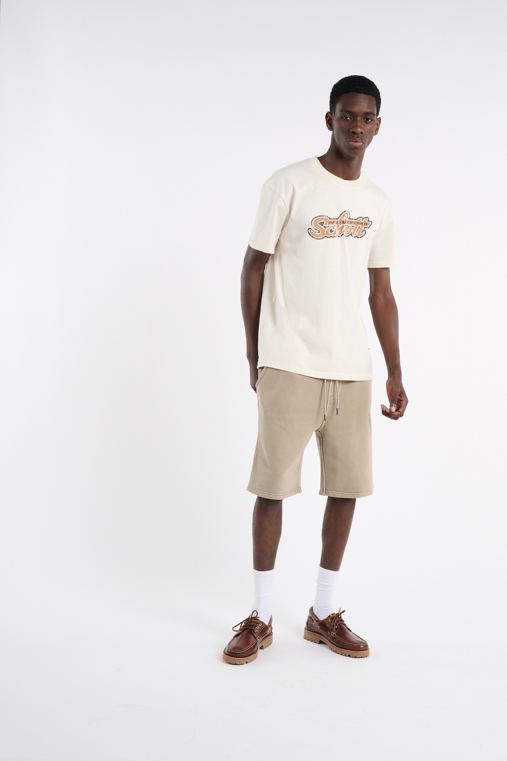 T-shirt SCHOTT Blanc