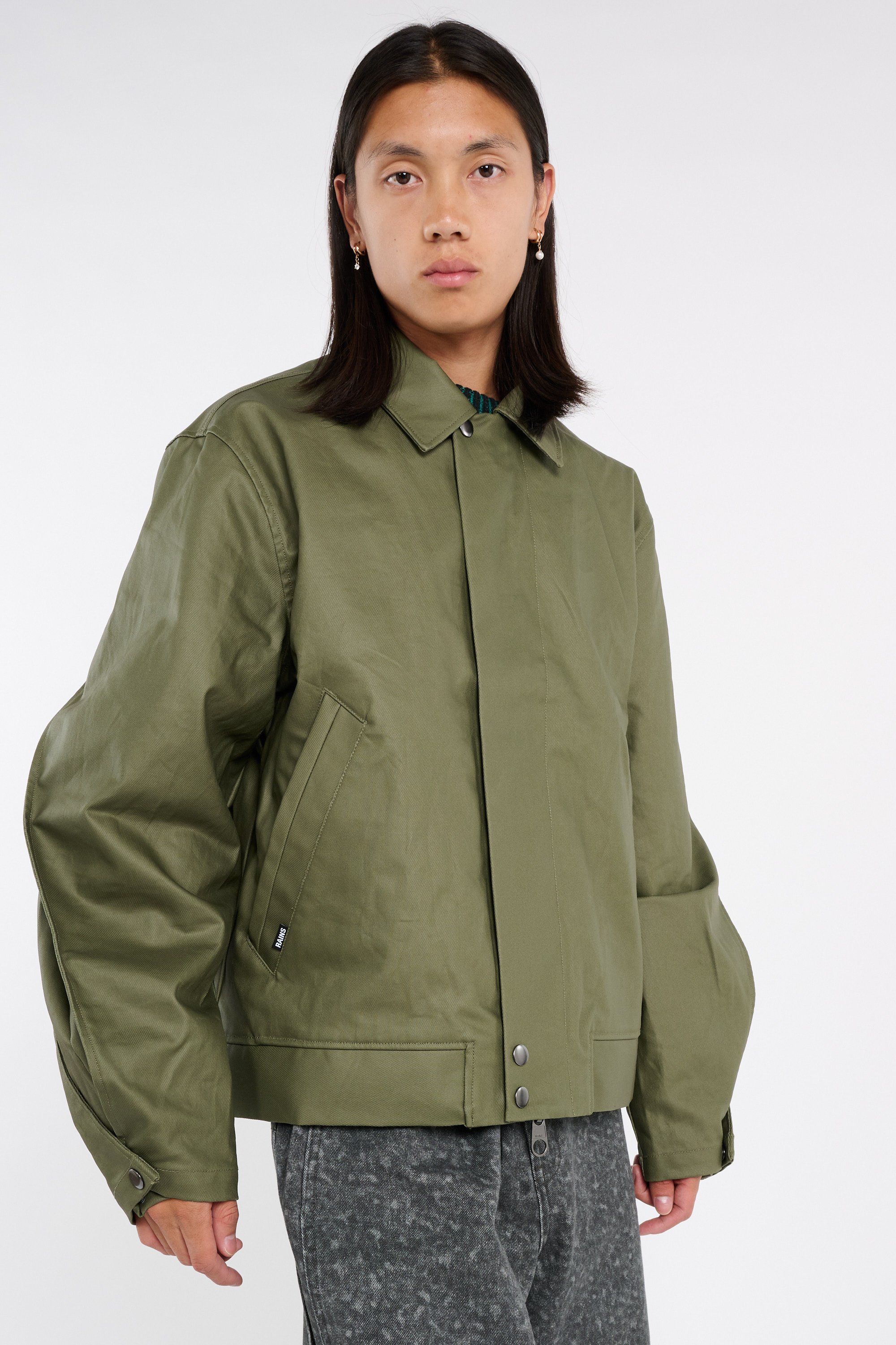 Veste en coton bio | Vert RAINS Homme