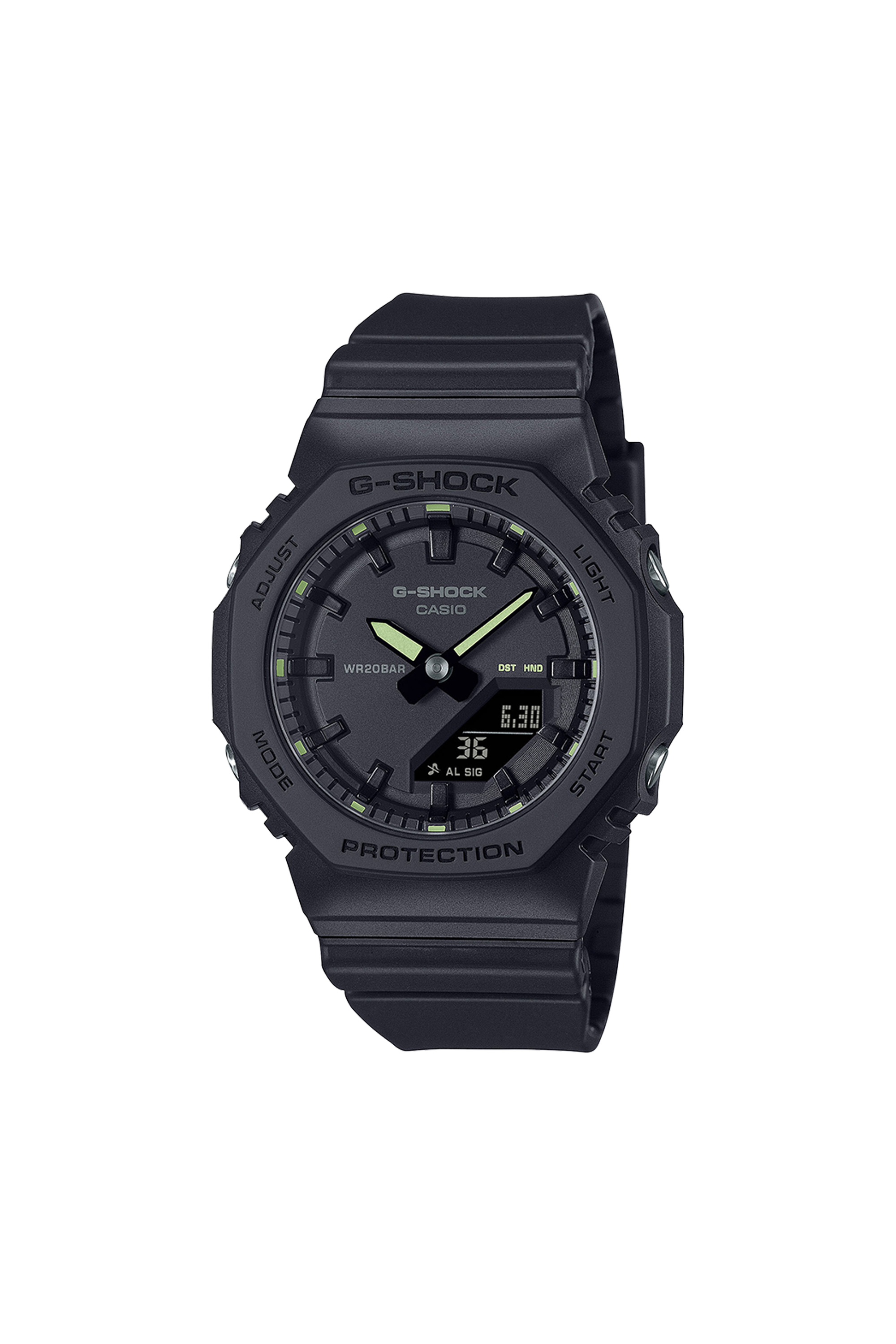 Auto-Illuminator resin watch Black