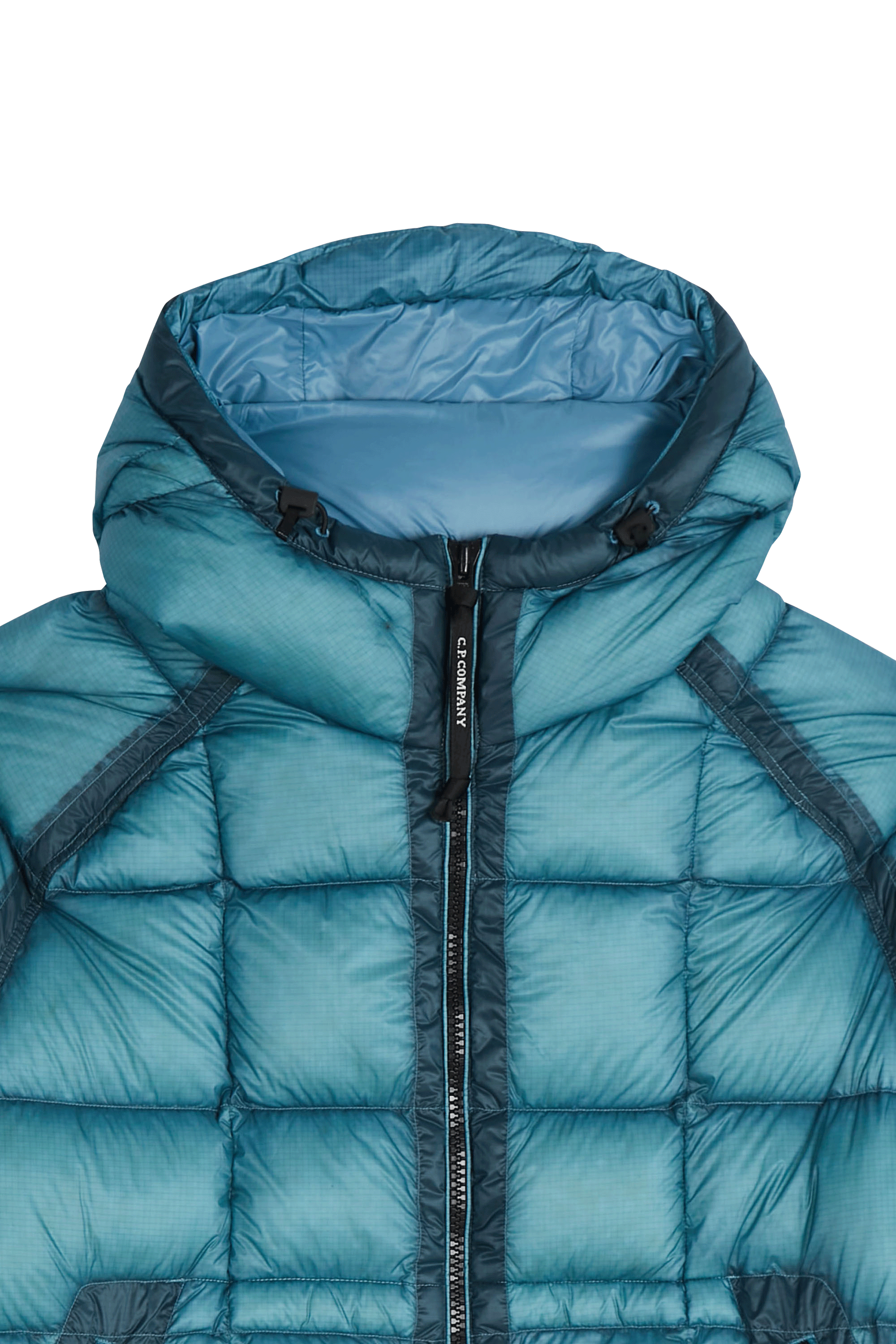 Lightweight quilted padded jacket with high neck Blue
