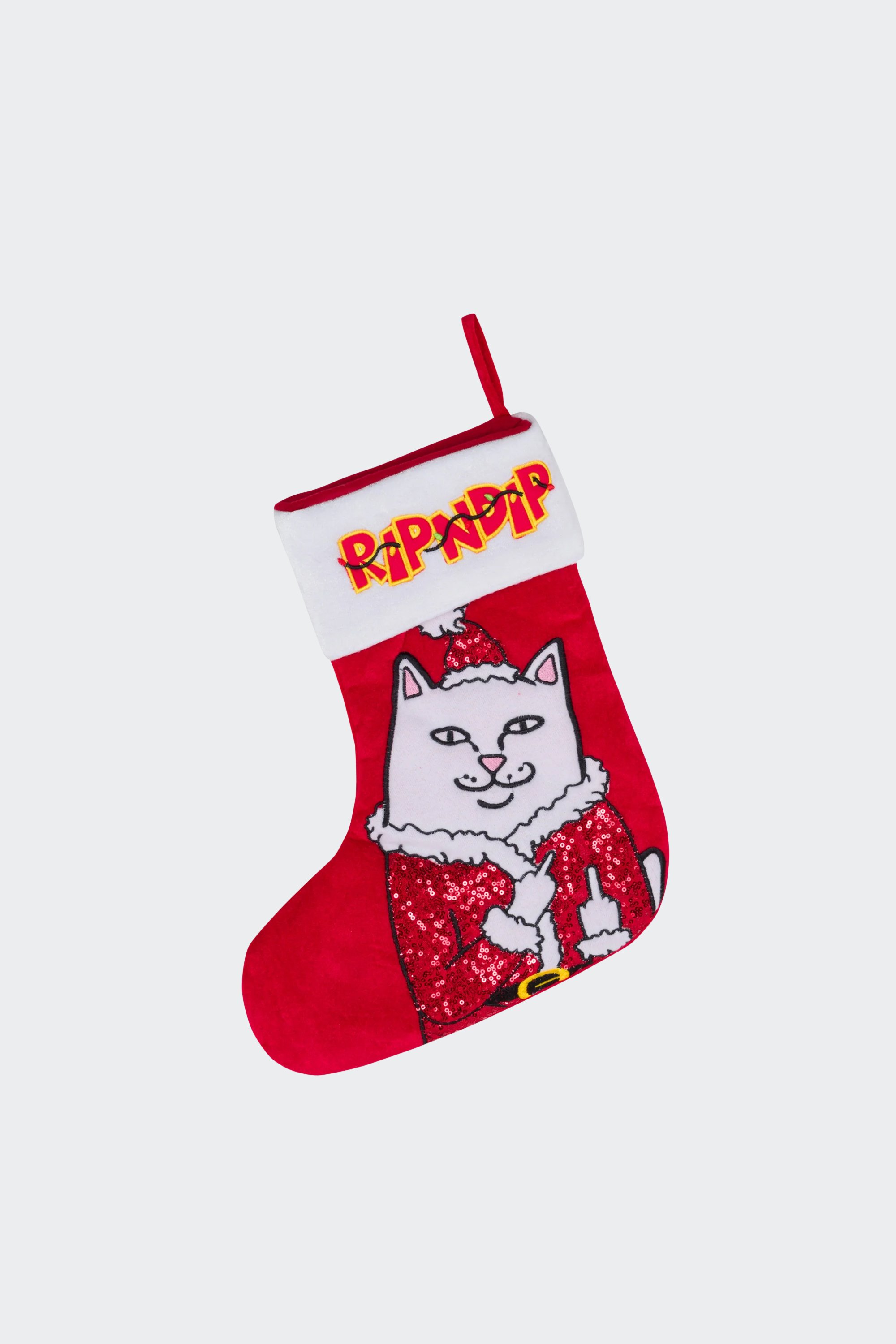 Christmas stocking | Black by RIPNDIP Christmas stocking Black