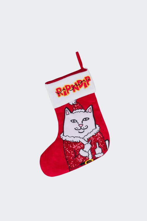 RIPNDIP Chaussette de noël Noir