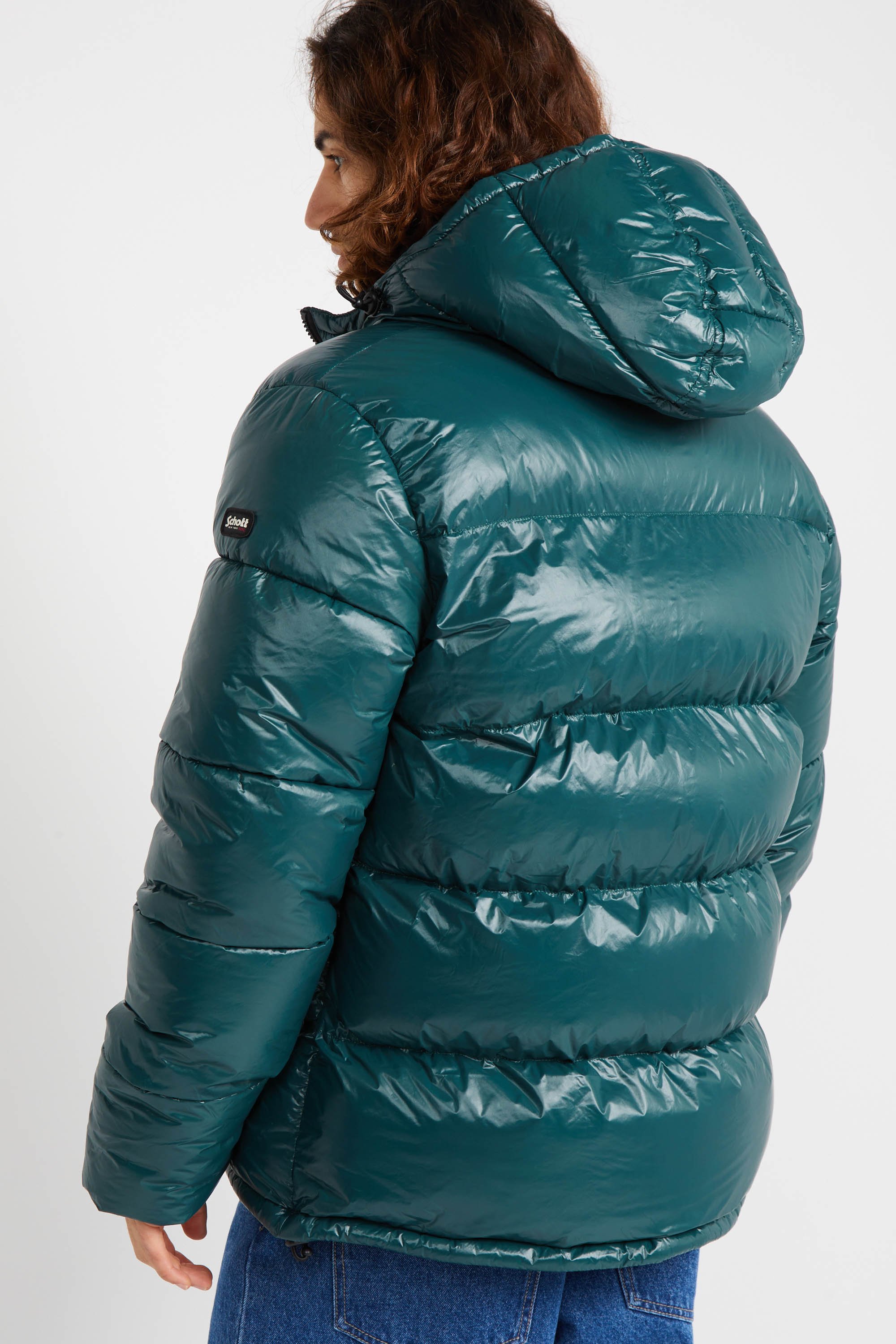 Columbus Doudoune Schott Bleu Blouson Homme Schott COLUMBUS FOREST