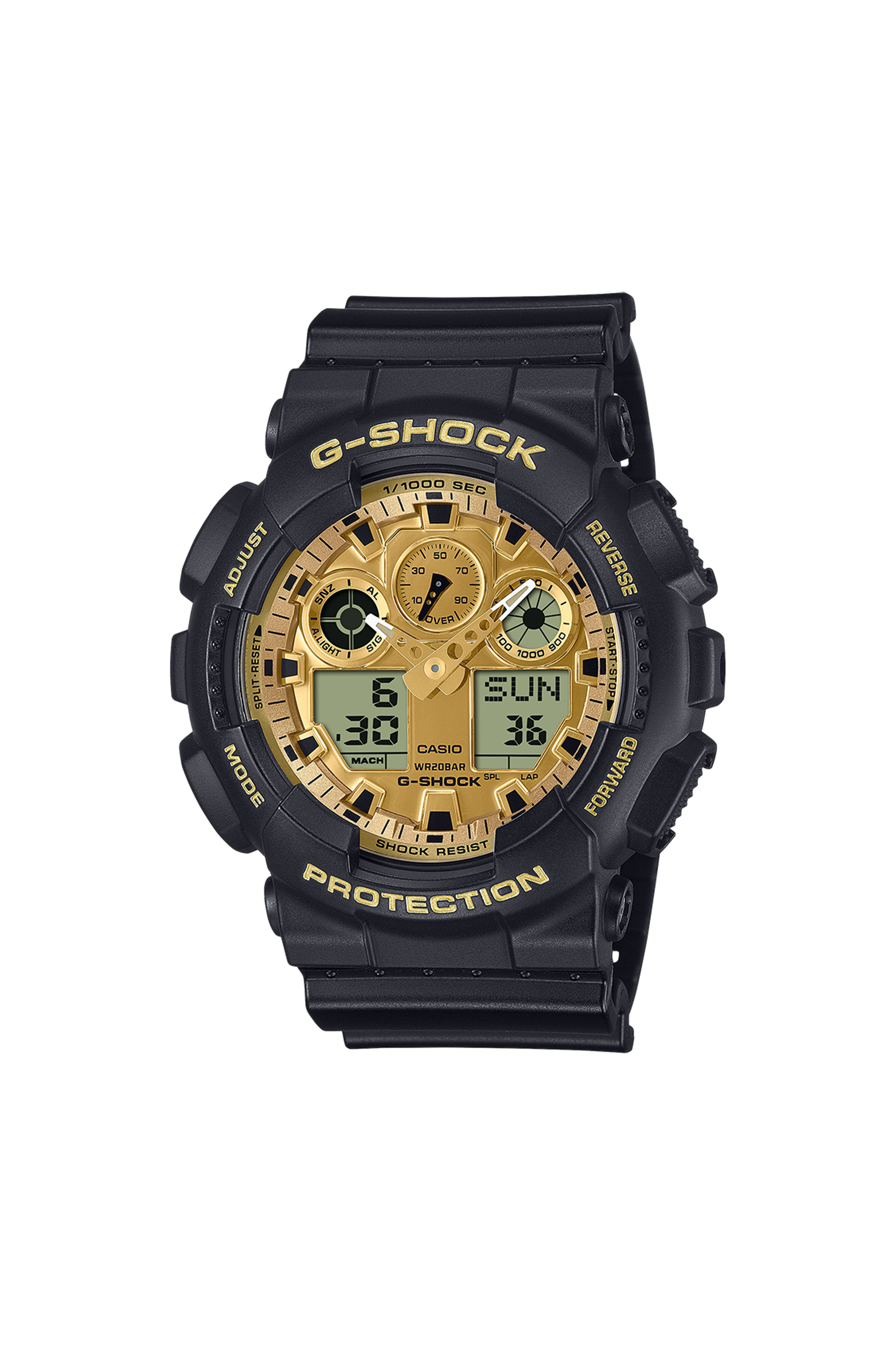 Auto-Illuminator resin watch Black