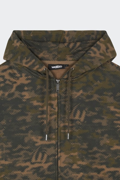WASTED Hoodie zippé Vert