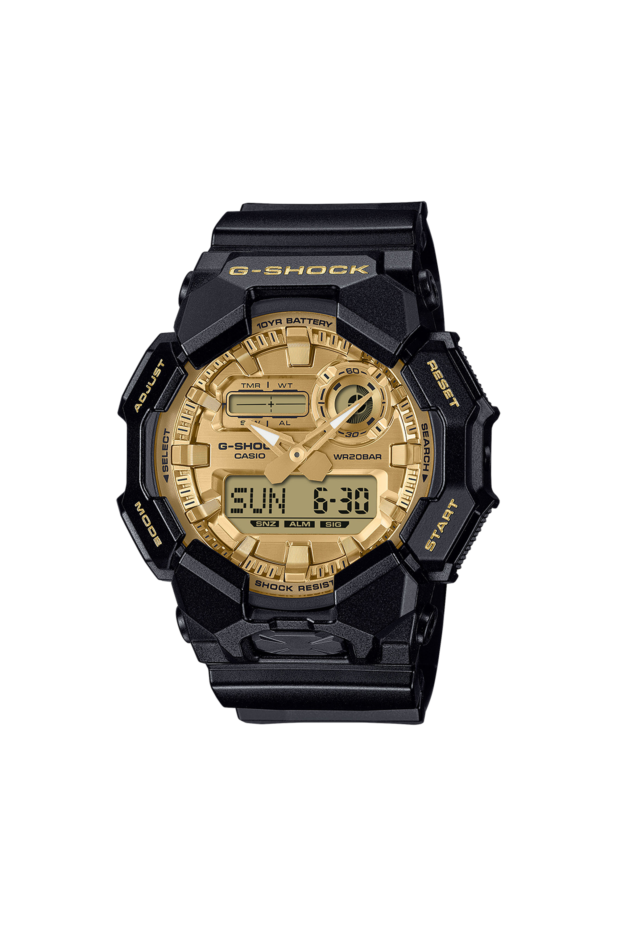 Auto-Illuminator resin watch Black