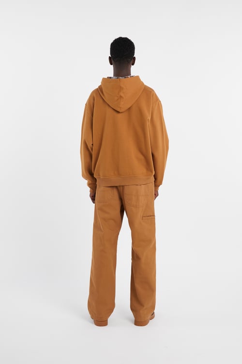 DICKIES Hoodie zippé Marron