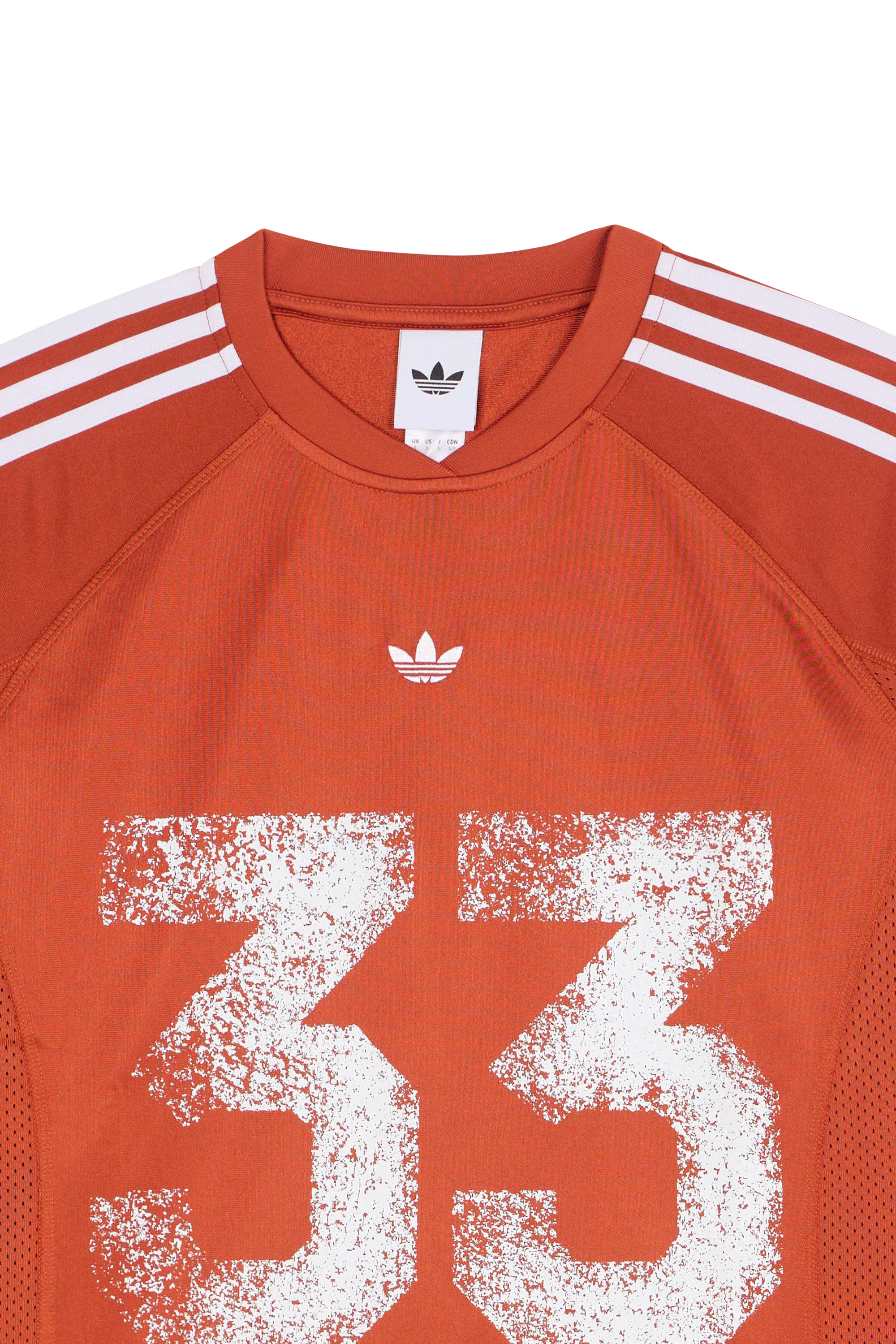 Regular-fit round-neck cotton T-shirt | Red ADIDAS Women