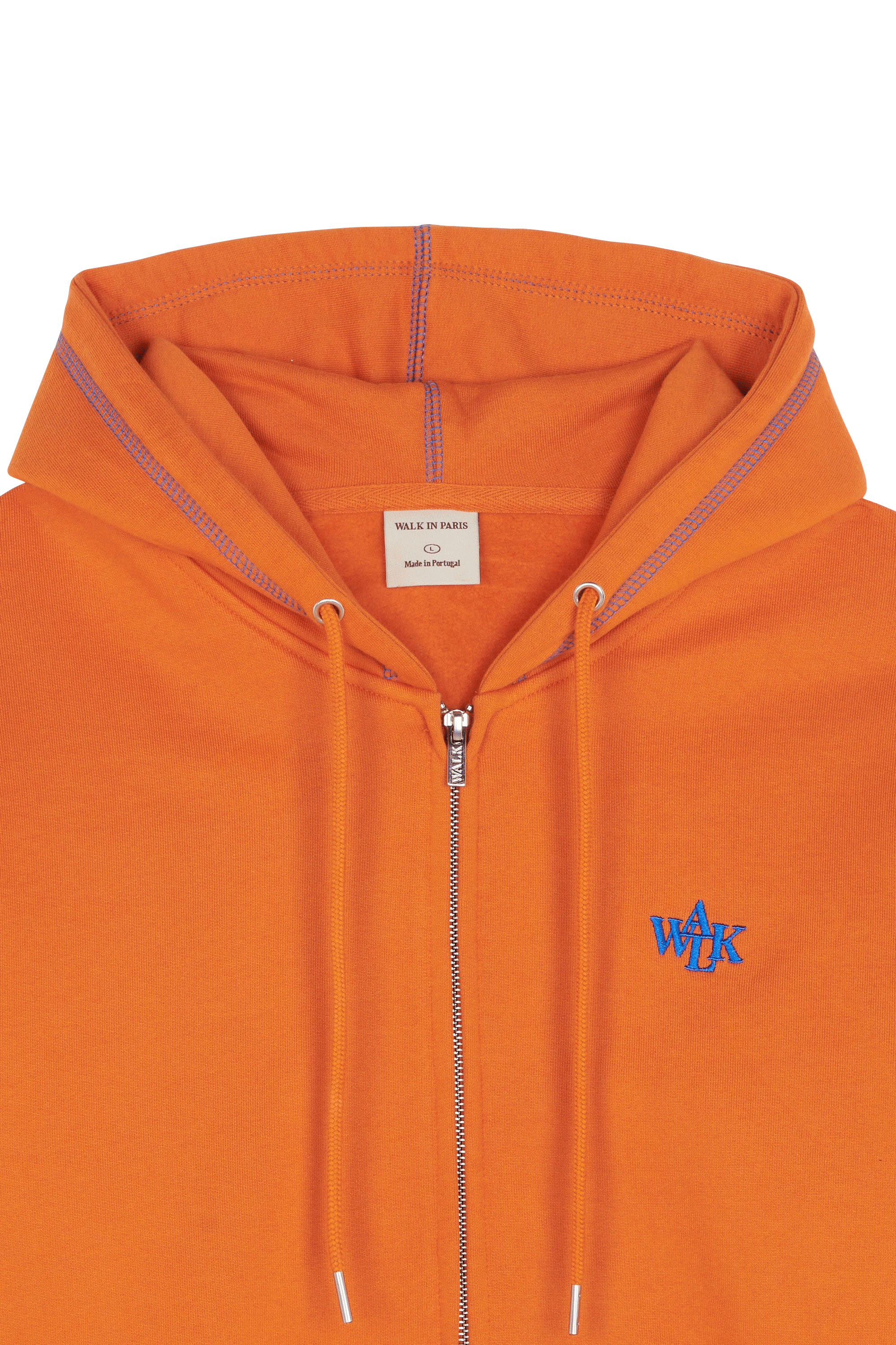 Zip-up hoodie Orange